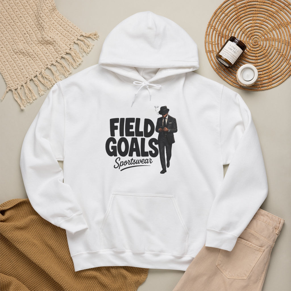 Field Goals Sportswear Hoodie — Retro Gentleman White Pullover