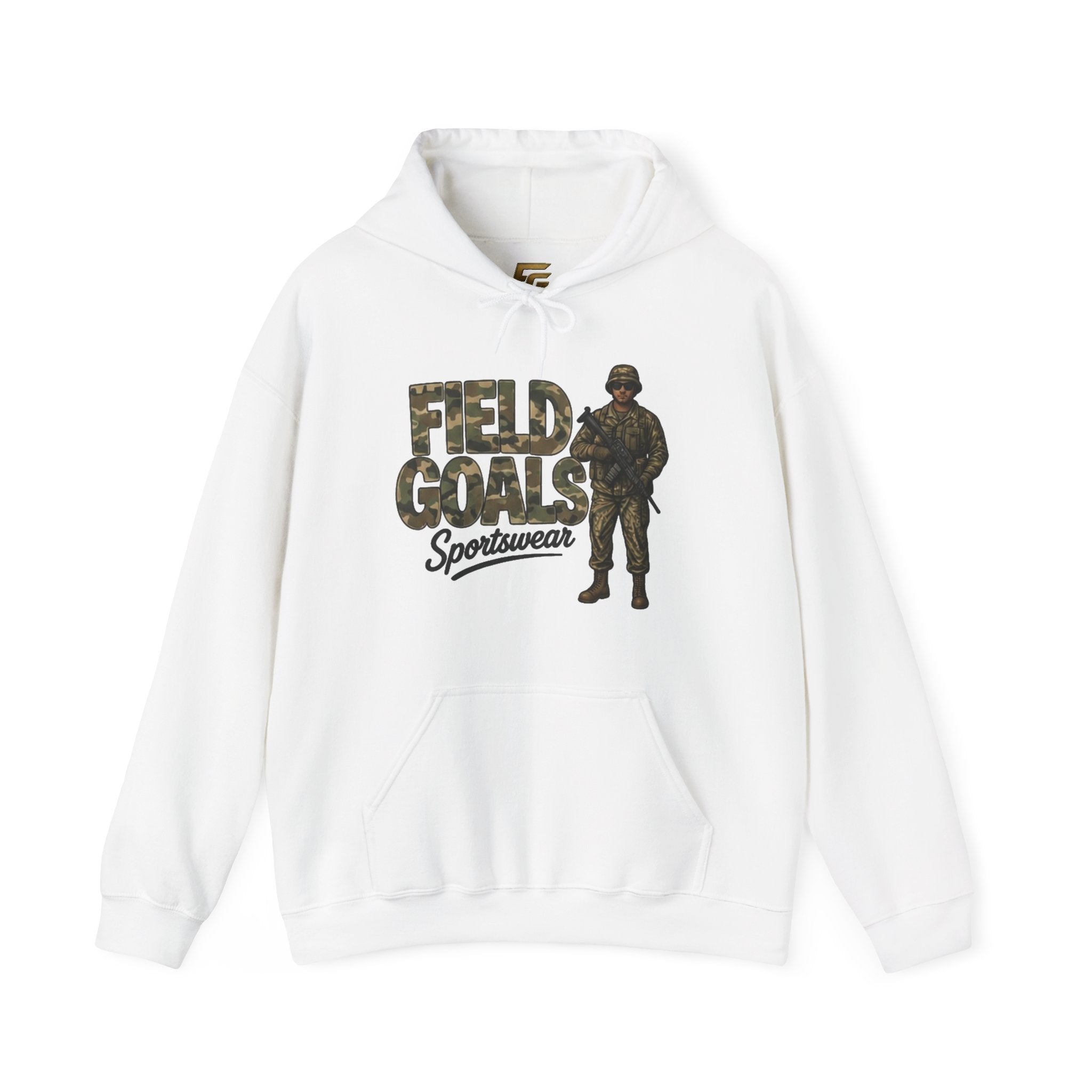 Field Goals Sportswear Camo Soldier Hoodie — Army Graphic Pullover