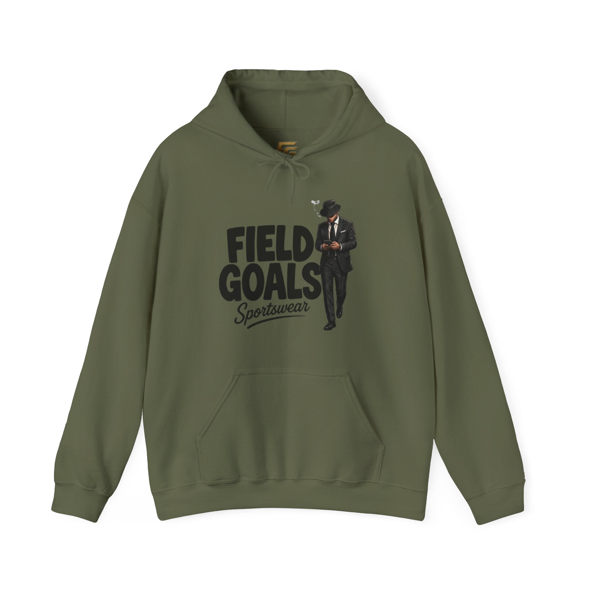 Field Goals Sportswear Hoodie — Retro Gentleman White Pullover