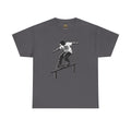 Field Goals Sportswear Skateboard Rail Grind Tee — Black Skate Silhouette Shirt