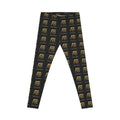 FG Logo All-Over Print Women's Black Leggings