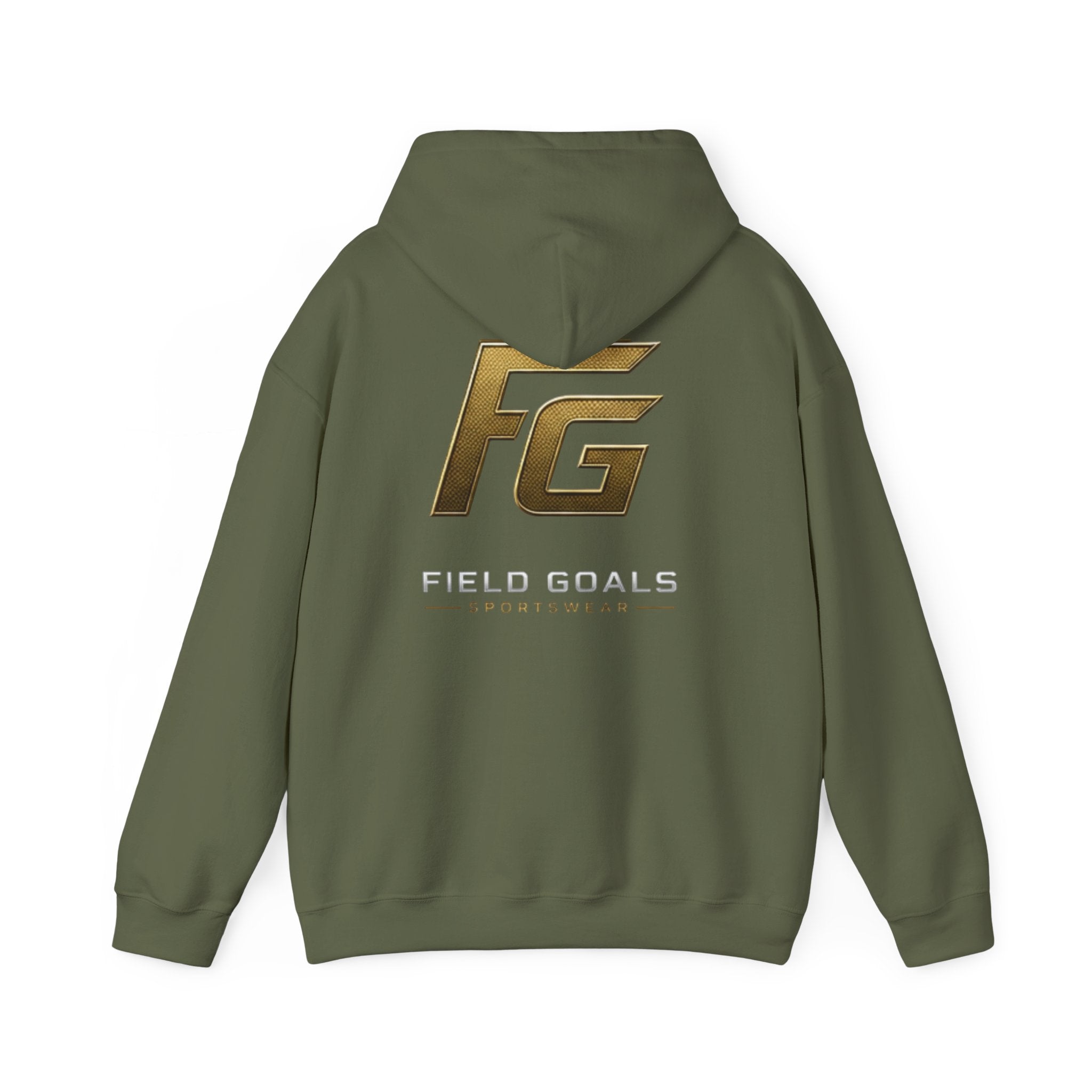 Field Goals Hoodie — Gold Logo Sportswear Pullover