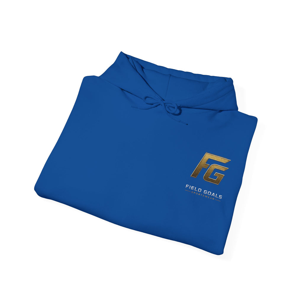 Field Goals Hoodie — Gold Logo Sportswear Pullover