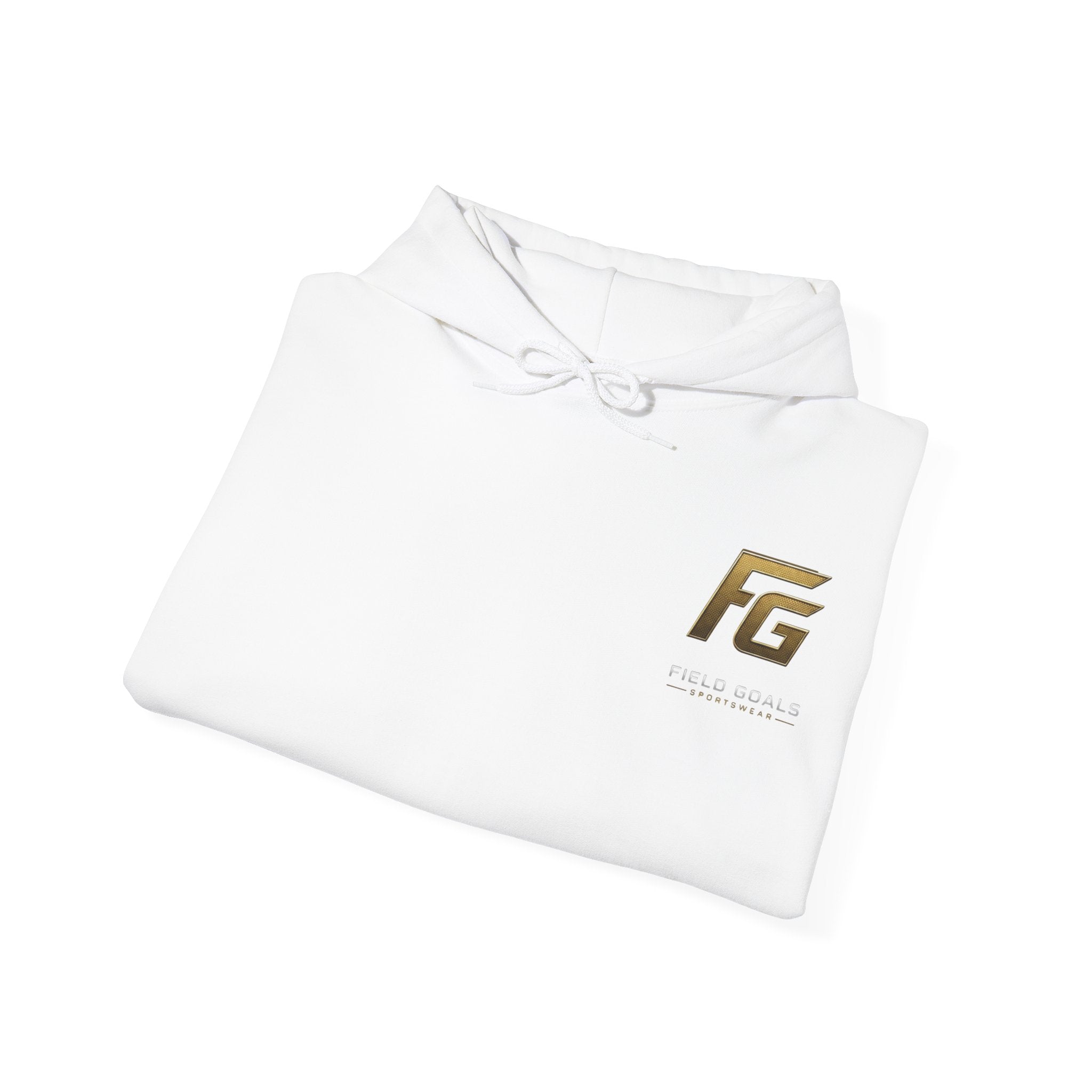 Field Goals Hoodie — Gold Logo Sportswear Pullover