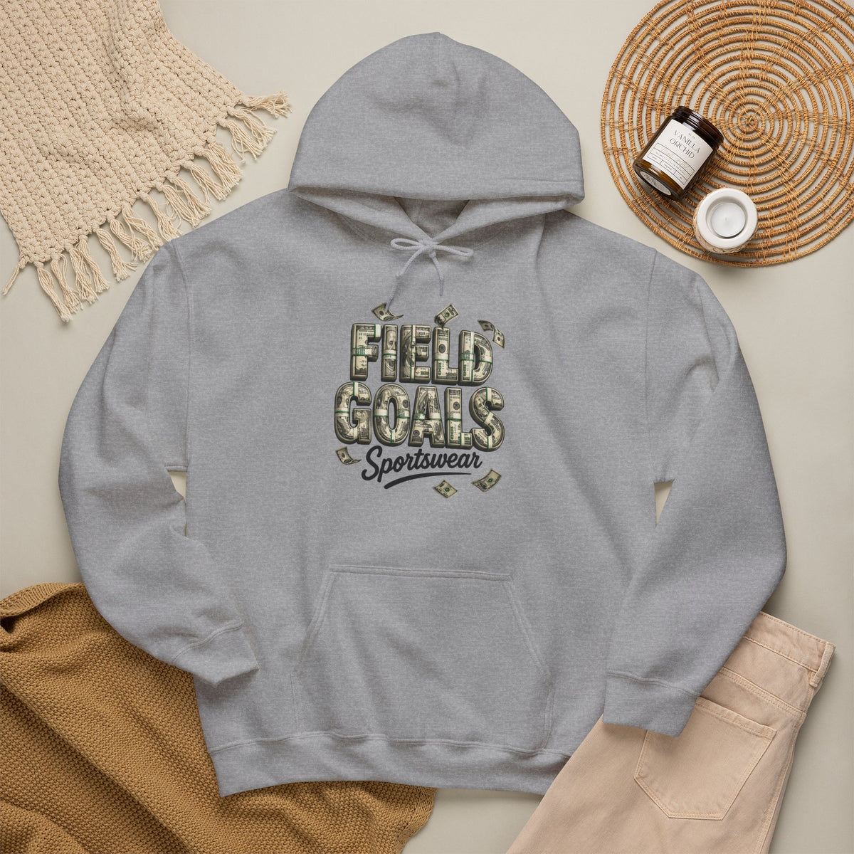 Field Goals Sportswear Hoodie — Money Graphic Pullover