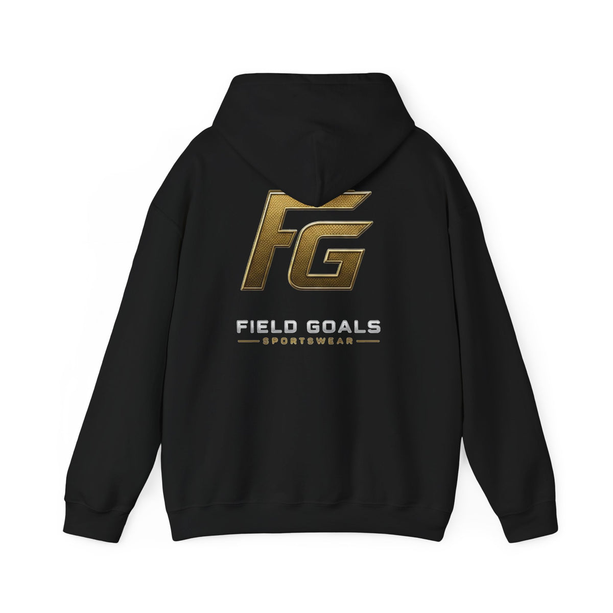 Field Goals Hoodie — Gold Logo Sportswear Pullover