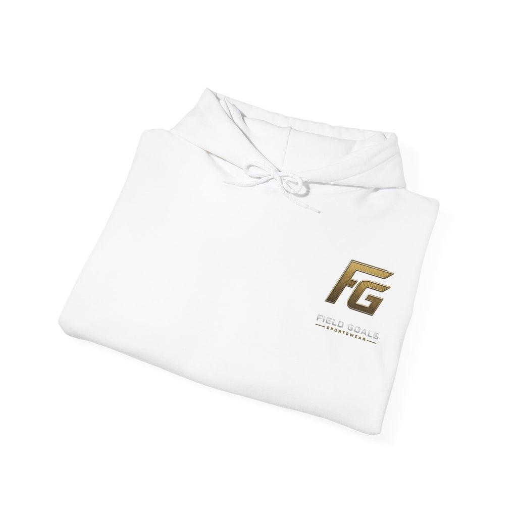 Field Goals Hoodie — Gold Logo Sportswear Pullover