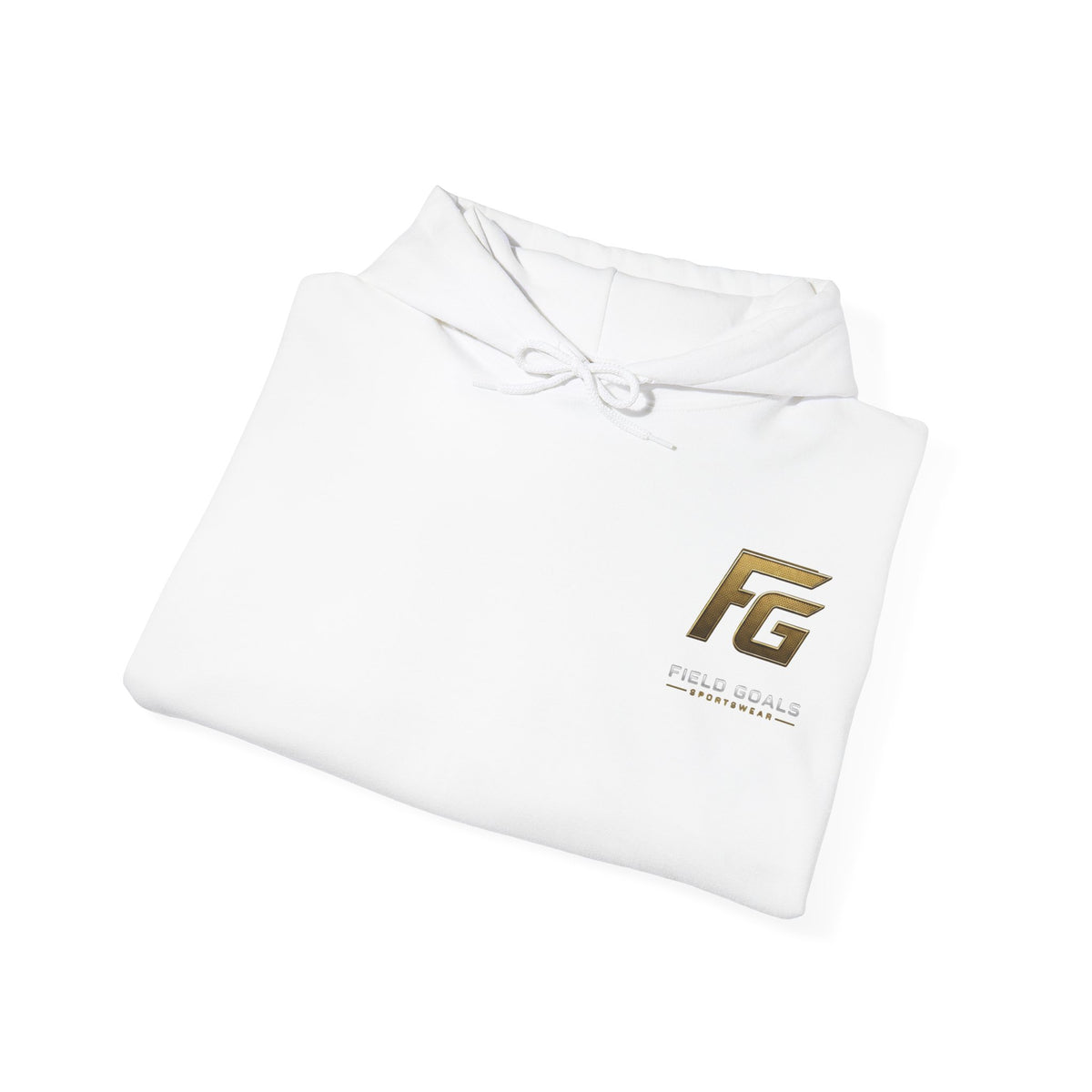 Field Goals Hoodie — Gold Logo Sportswear Pullover