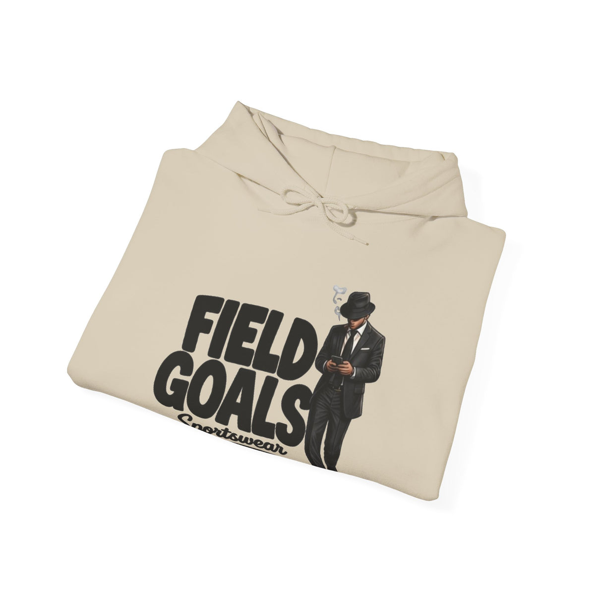 Field Goals Sportswear Hoodie — Retro Gentleman White Pullover