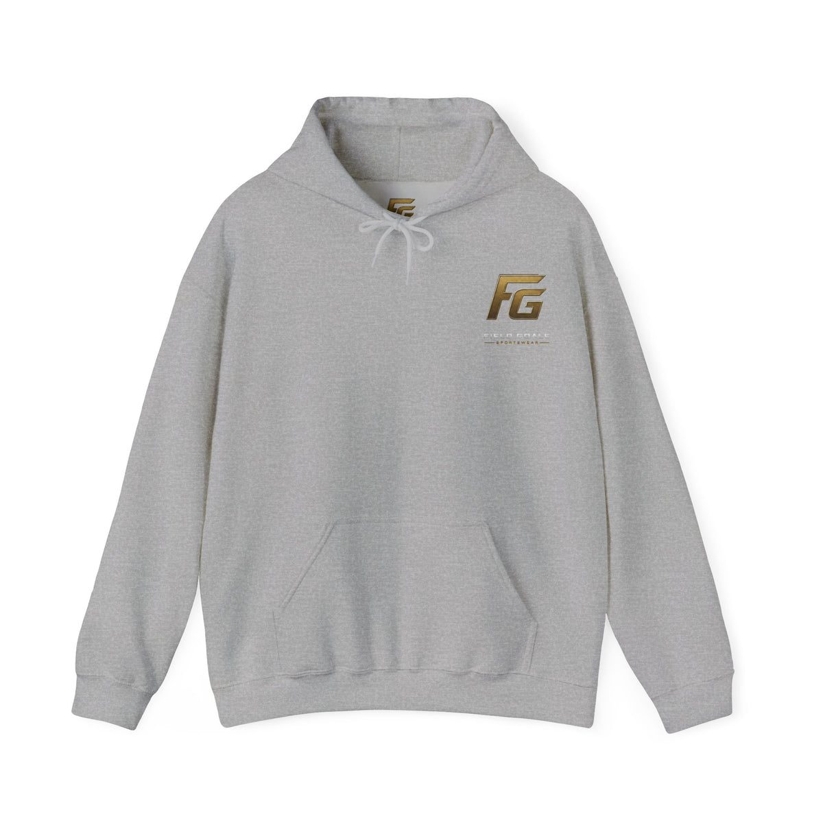 Field Goals Hoodie — Gold Logo Sportswear Pullover