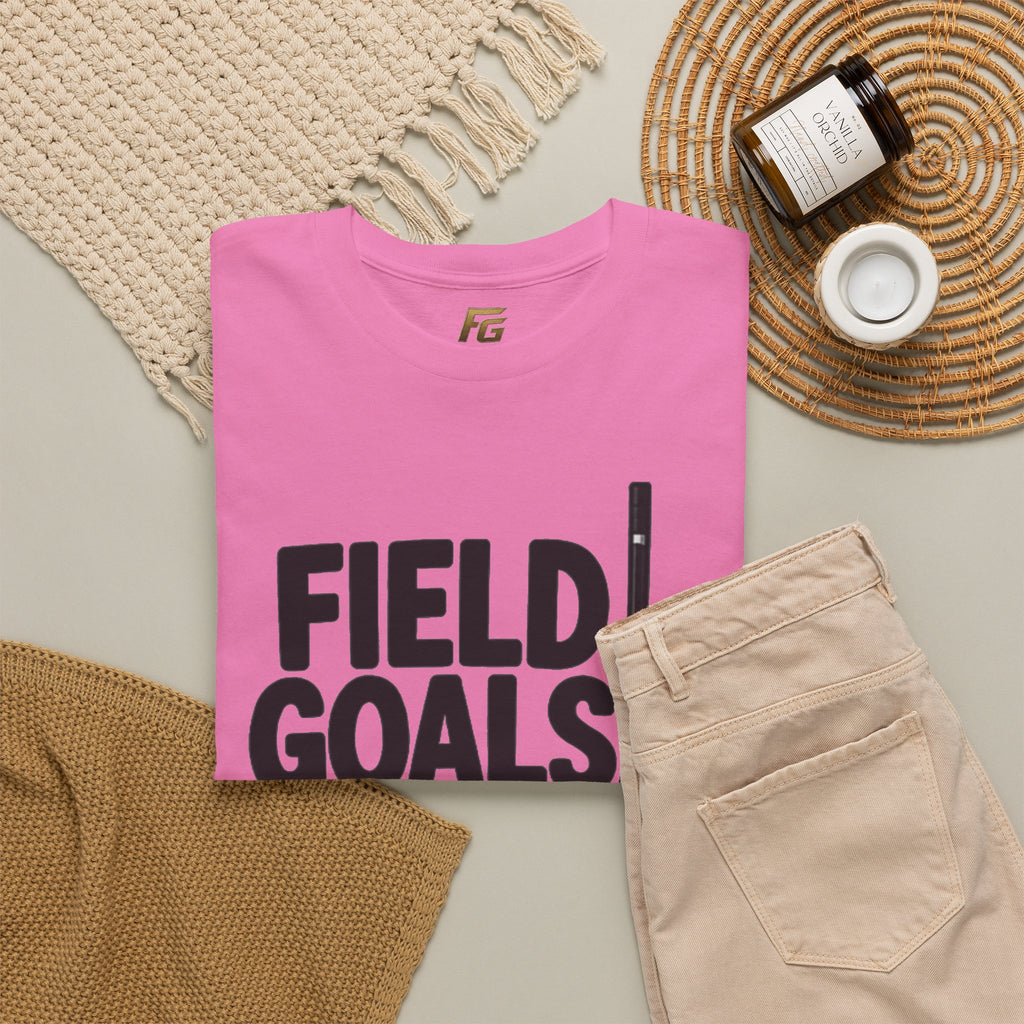 Field Goals Sportswear T-Shirt — Hockey Stick & Puck Graphic Tee