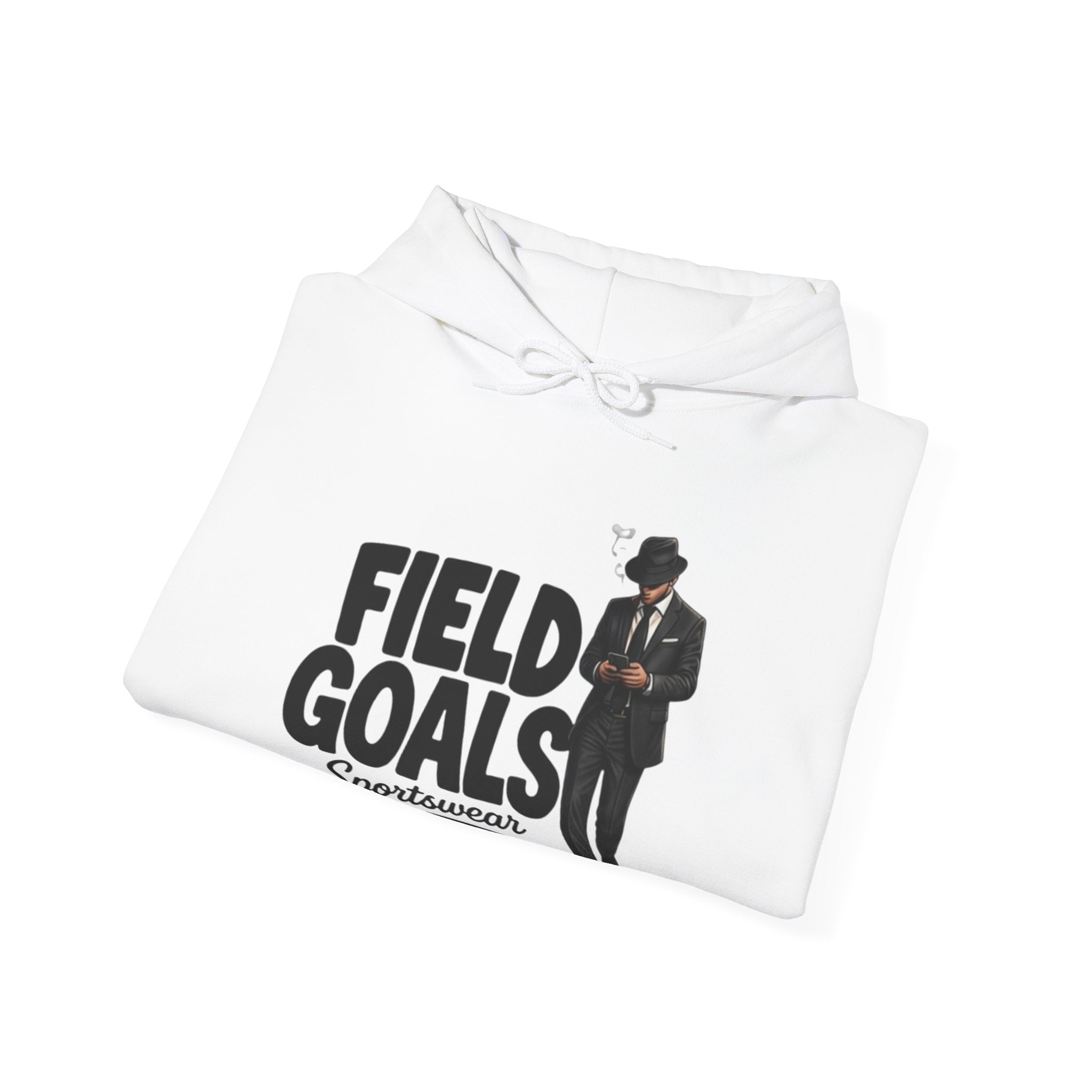 Field Goals Sportswear Hoodie — Retro Gentleman White Pullover