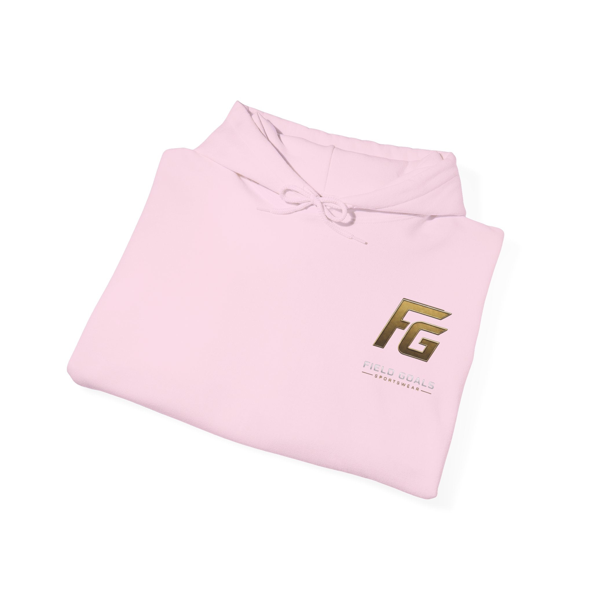 Field Goals Hoodie — Gold Logo Sportswear Pullover