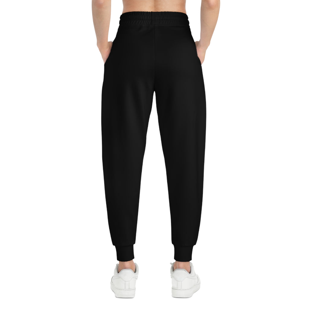 FG Gold Logo Athletic Joggers — Black Performance Sweatpants