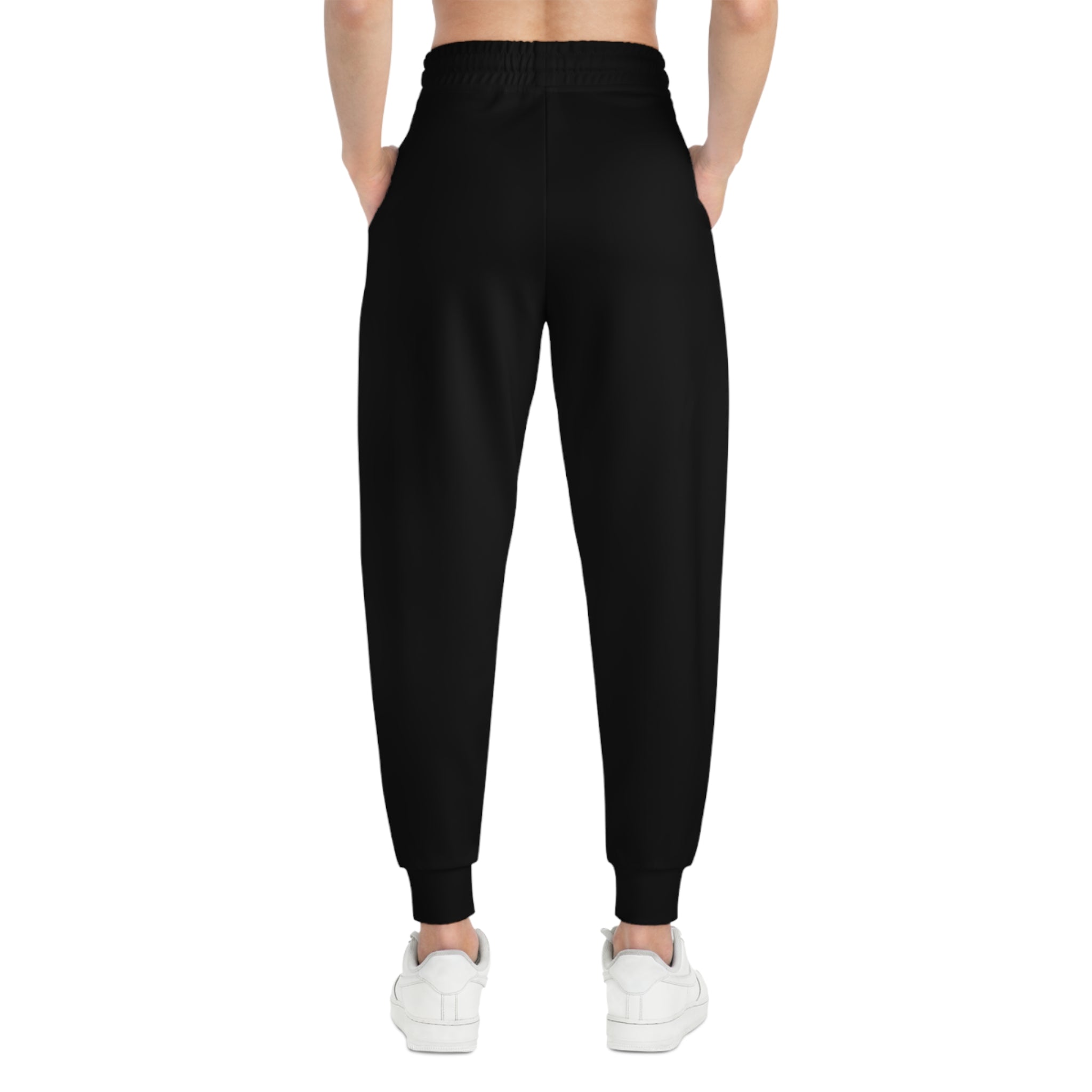 FG Gold Logo Athletic Joggers — Black Performance Sweatpants