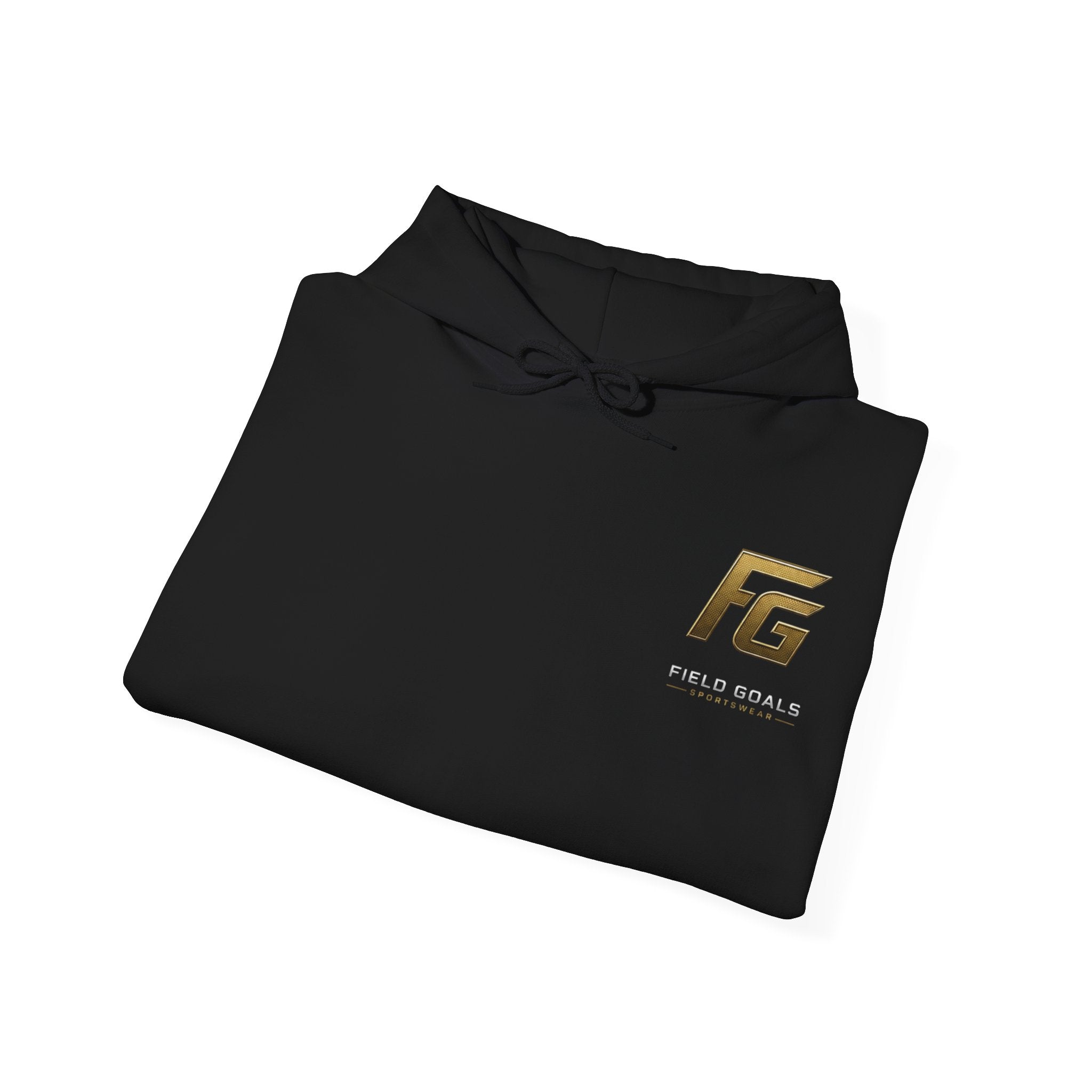 Field Goals Hoodie — Gold Logo Sportswear Pullover