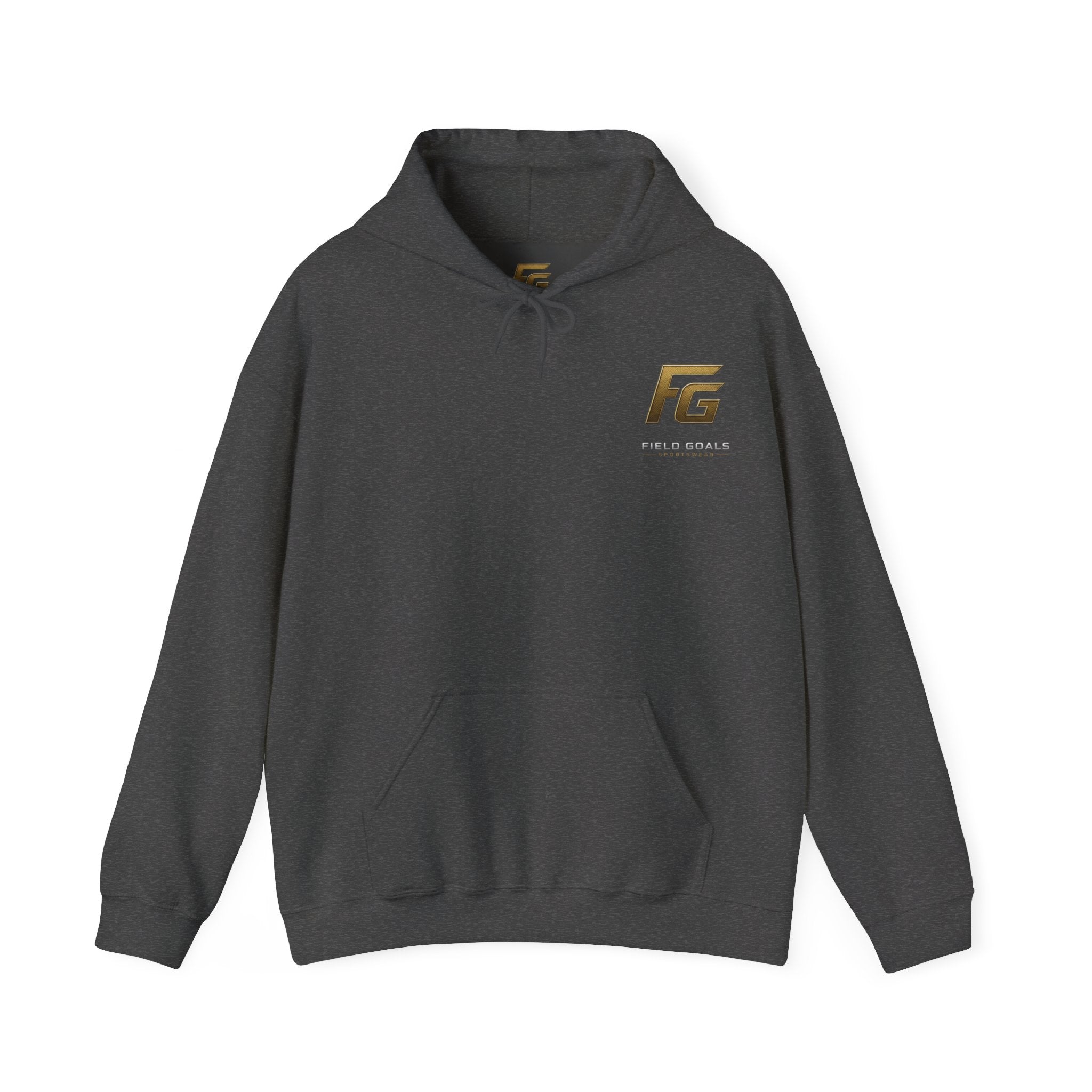 Field Goals Hoodie — Gold Logo Sportswear Pullover