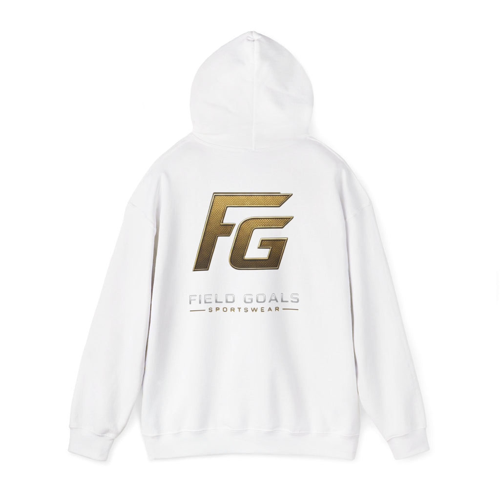 Field Goals Hoodie — Gold Logo Sportswear Pullover