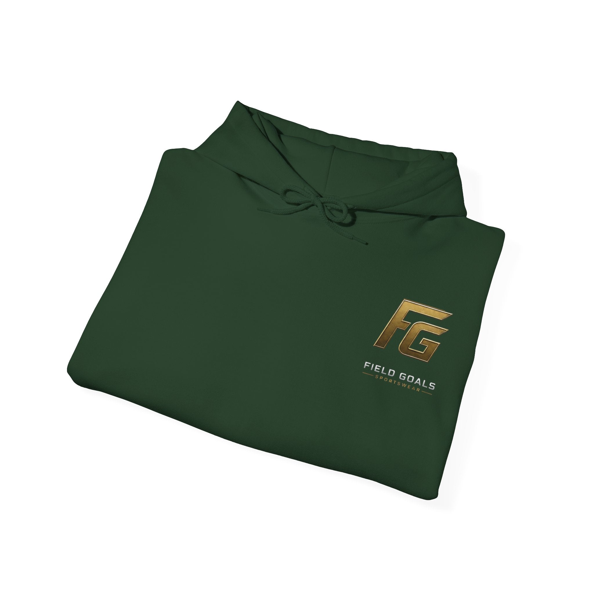 Field Goals Hoodie — Gold Logo Sportswear Pullover