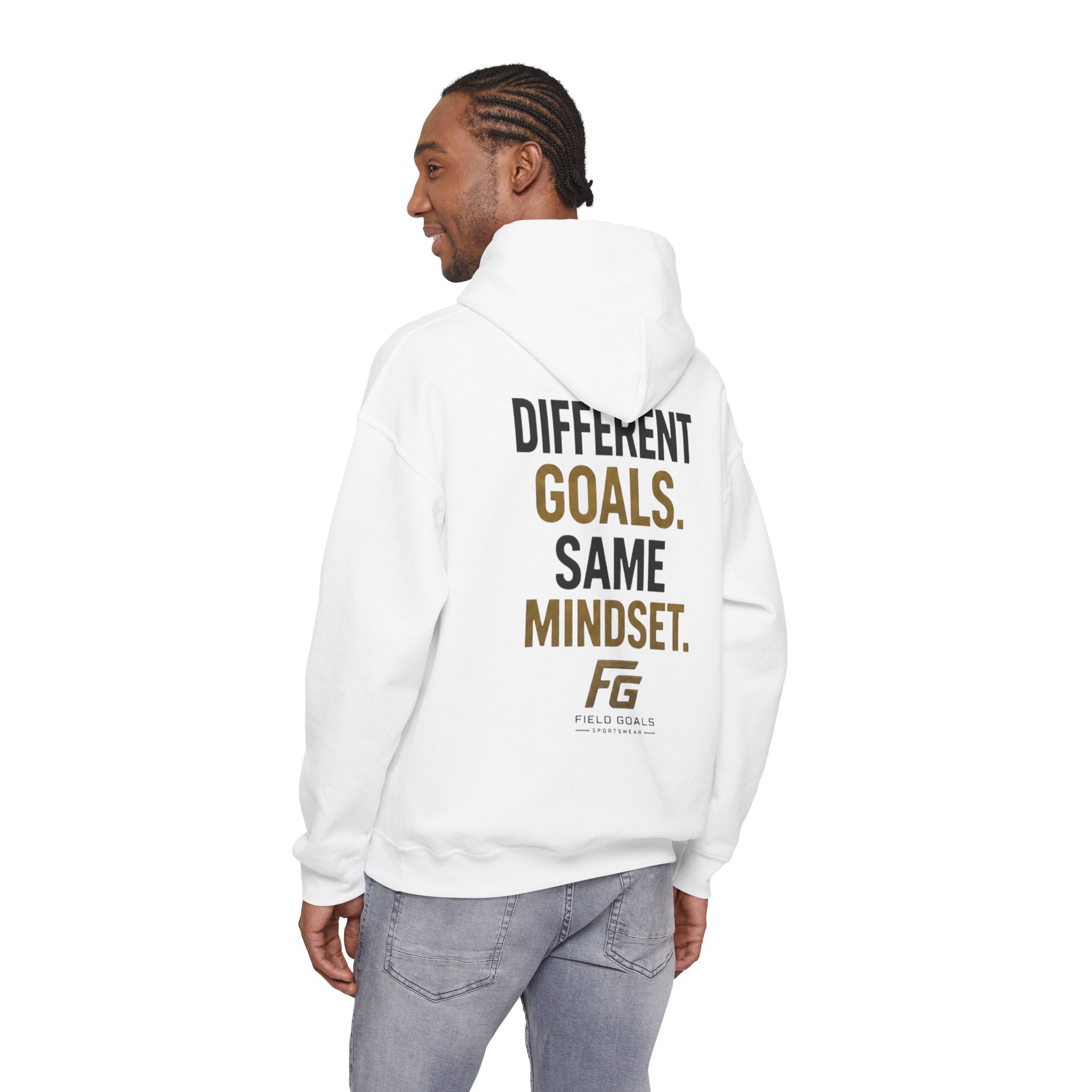 Field Goals Sportswear Pullover Hoodie — “Different Goals. Same Mindset.” Hoodie