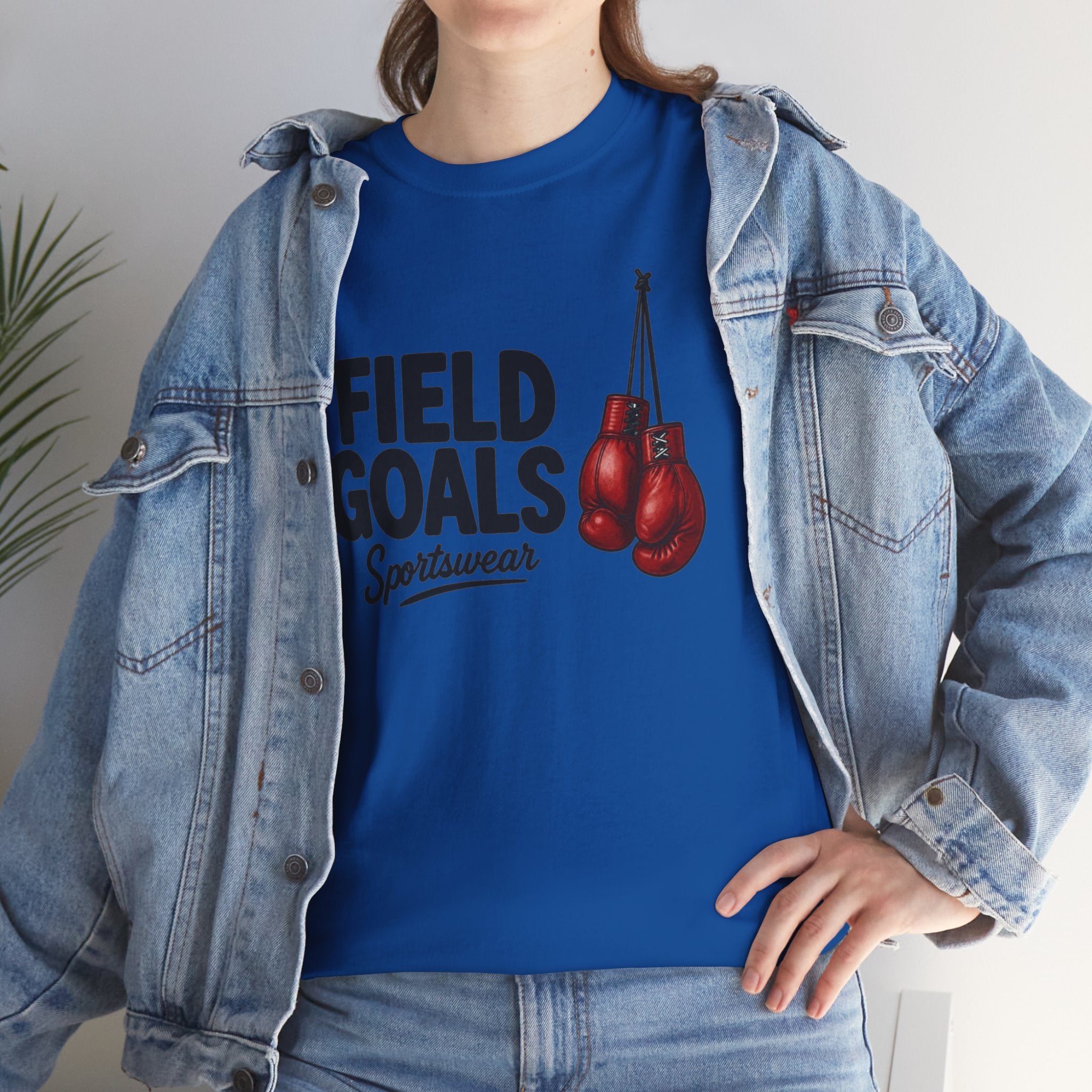 Field Goals Boxing Tee — 'Field Goals Sportswear' Graphic T-Shirt