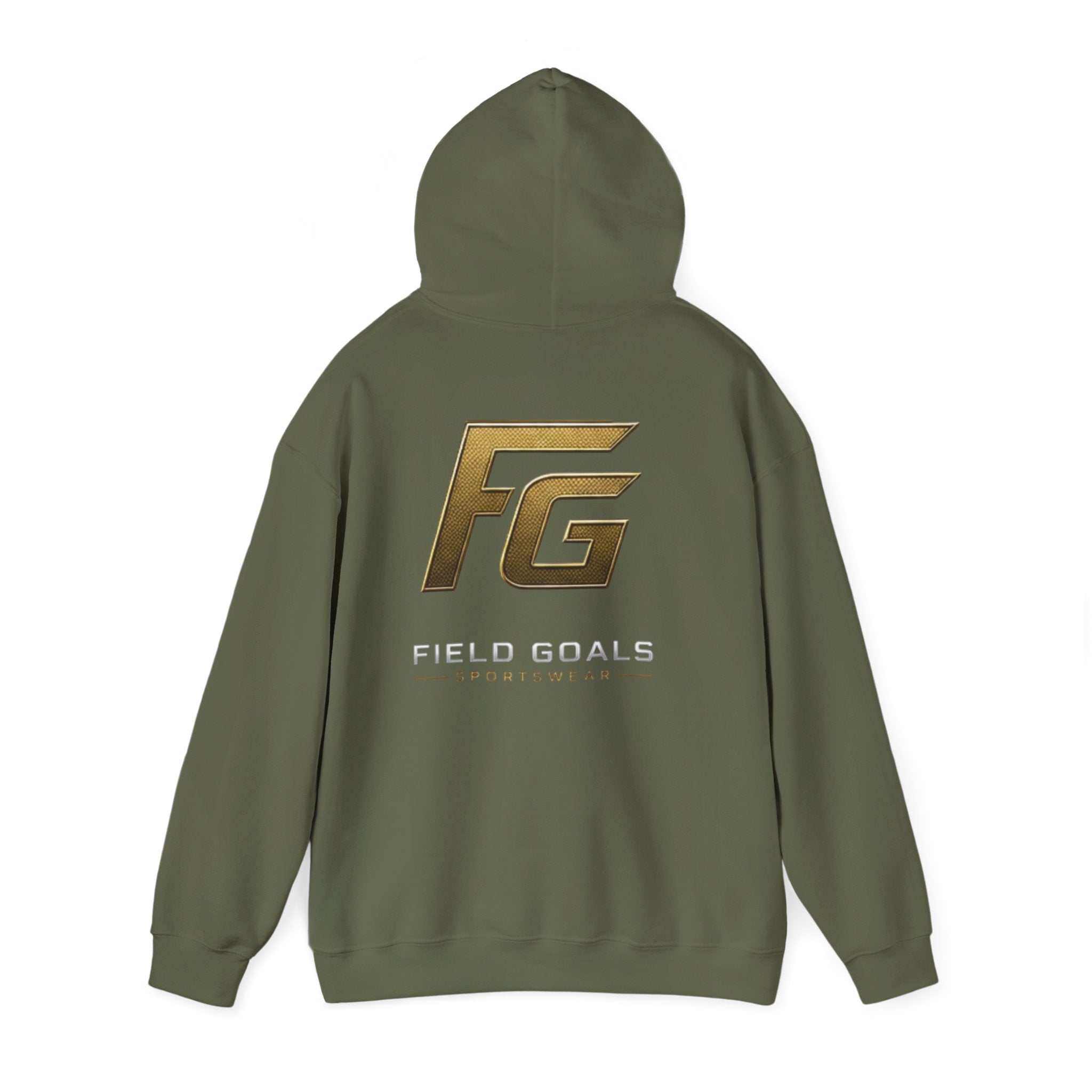Field Goals Hoodie — Gold Logo Sportswear Pullover