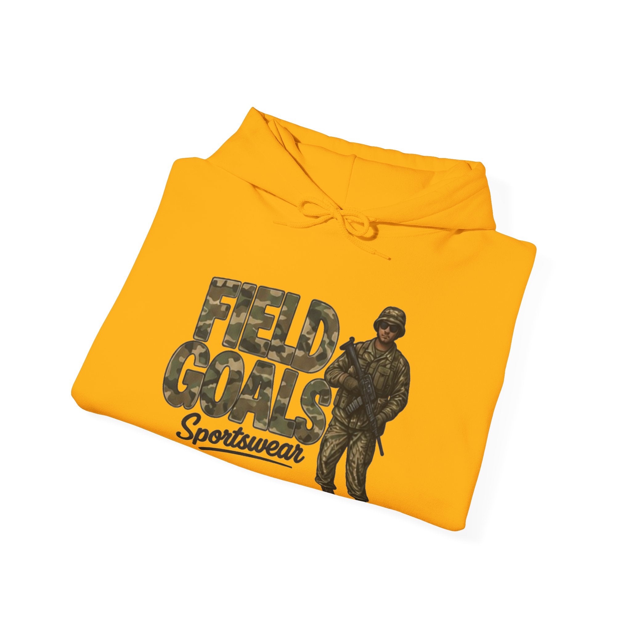 Field Goals Sportswear Camo Soldier Hoodie — Army Graphic Pullover