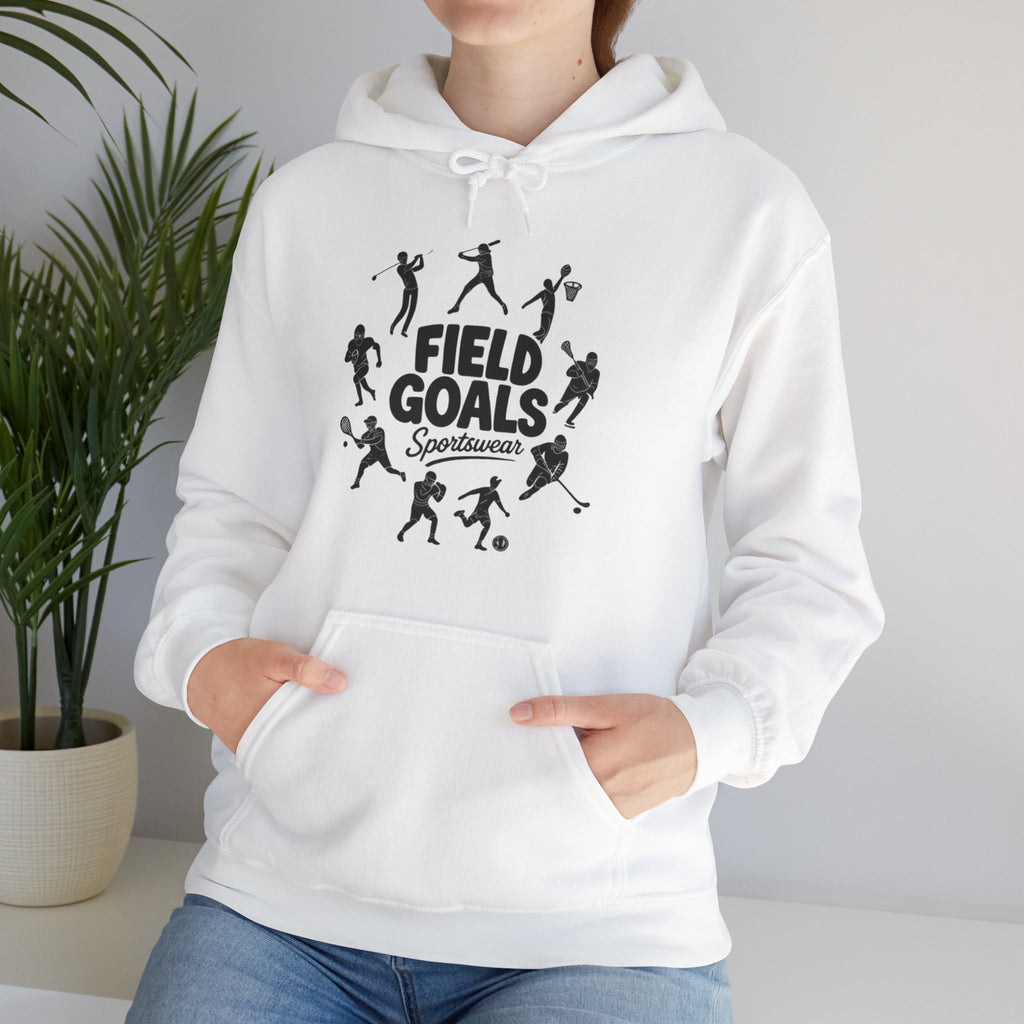 Field Goals Hoodie — Graphic Players White Pullover