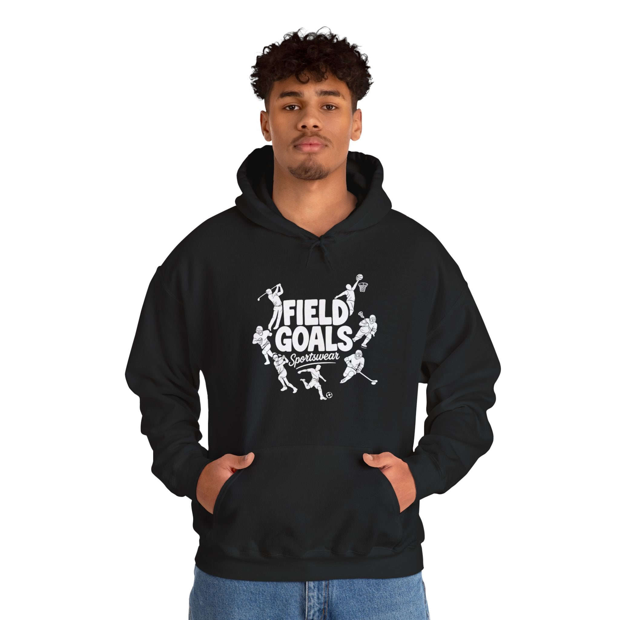 Field Goals Sportswear Hoodie – Players Silhouette Black Pullover