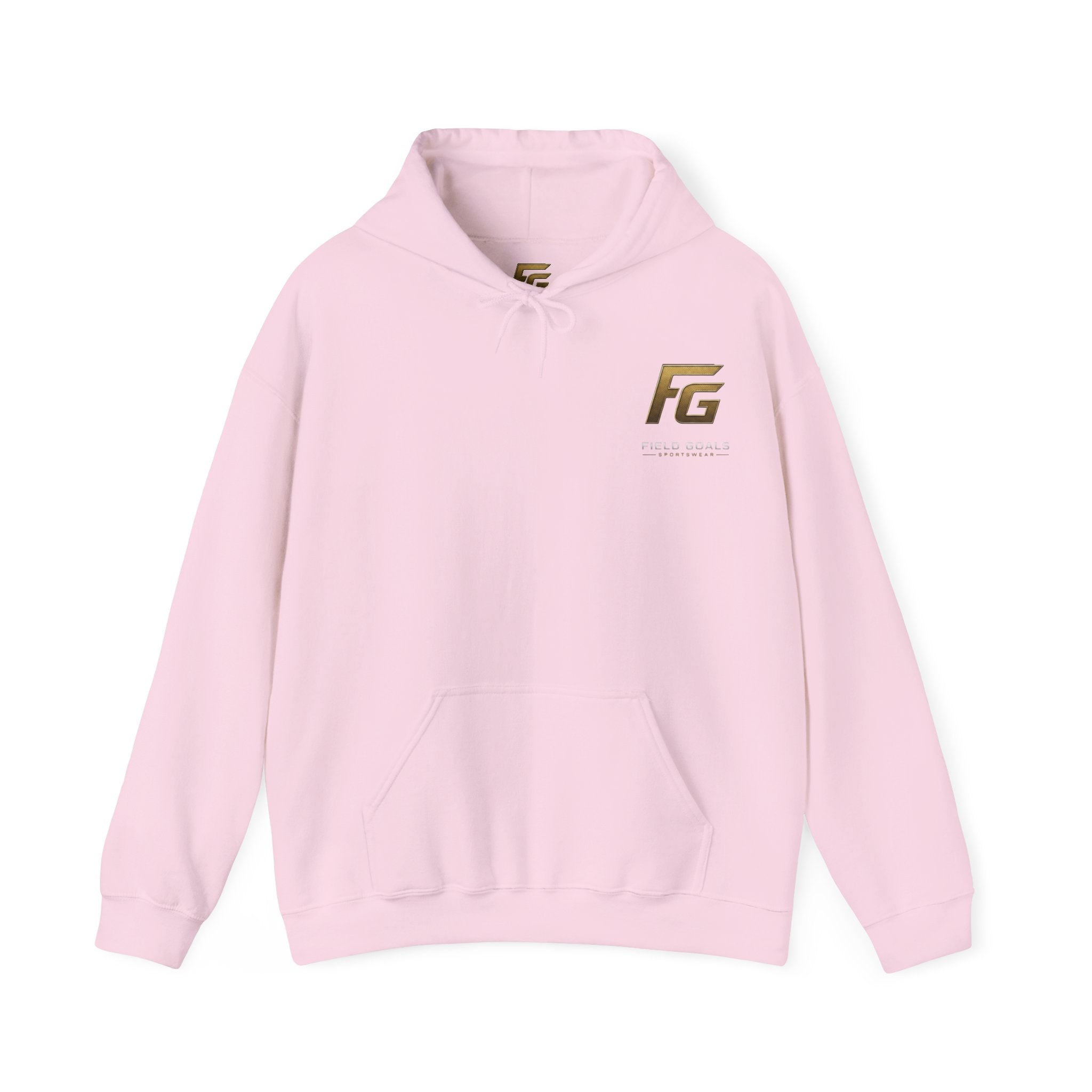 Field Goals Hoodie — Gold Logo Sportswear Pullover