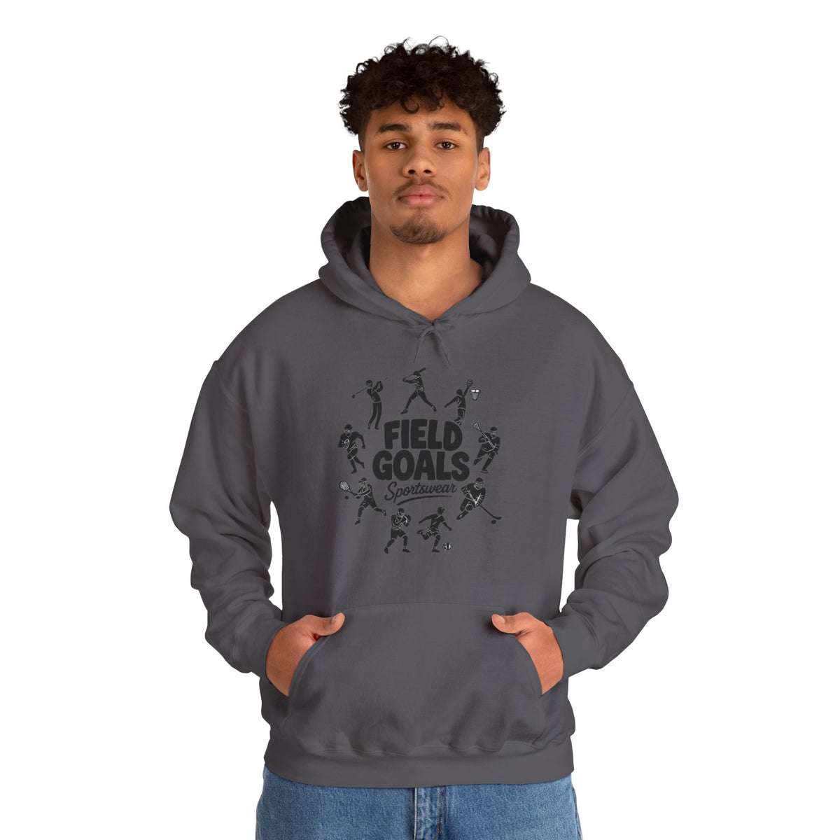 Field Goals Hoodie — Graphic Players White Pullover