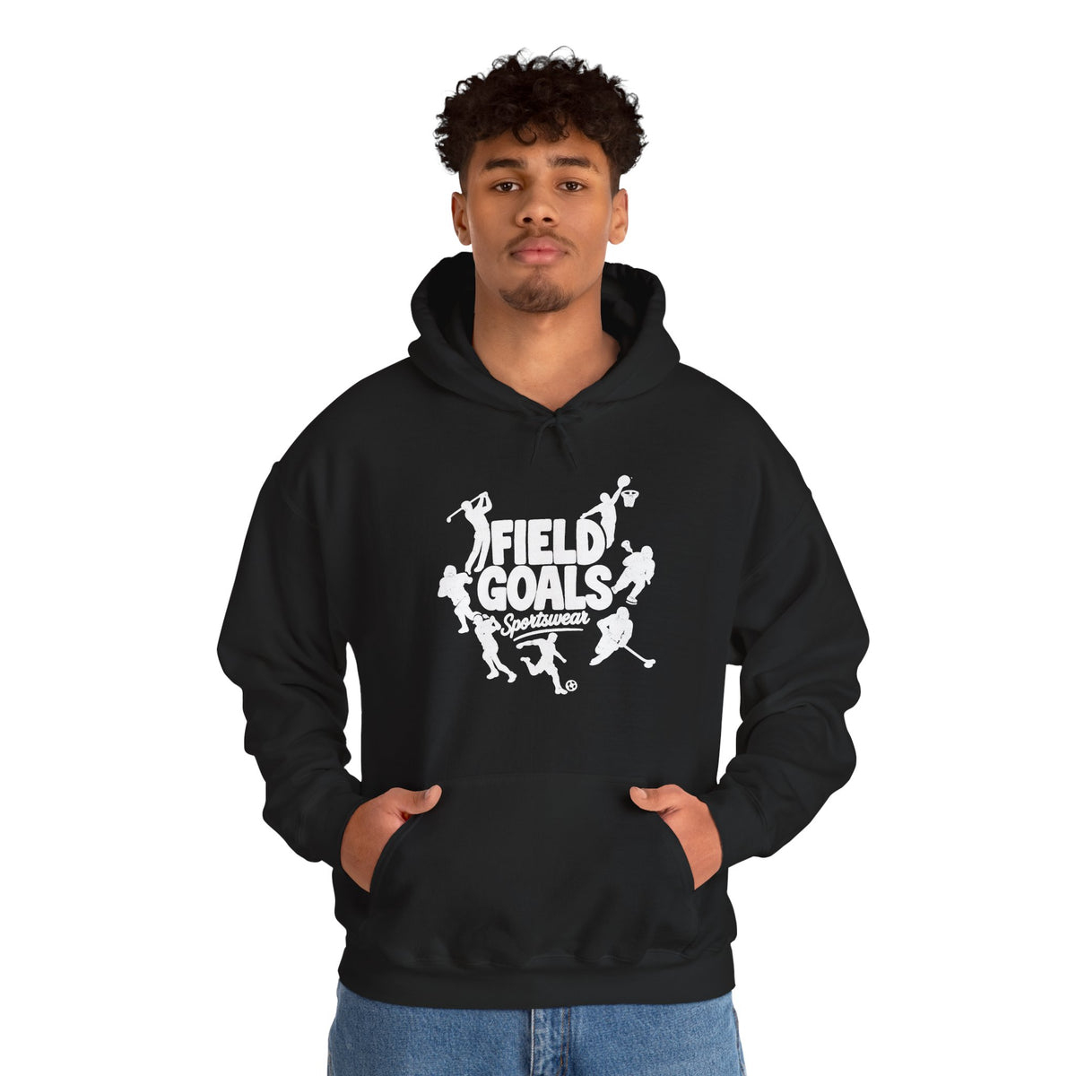 Field Goals Sportswear Hoodie – Players Silhouette Black Pullover