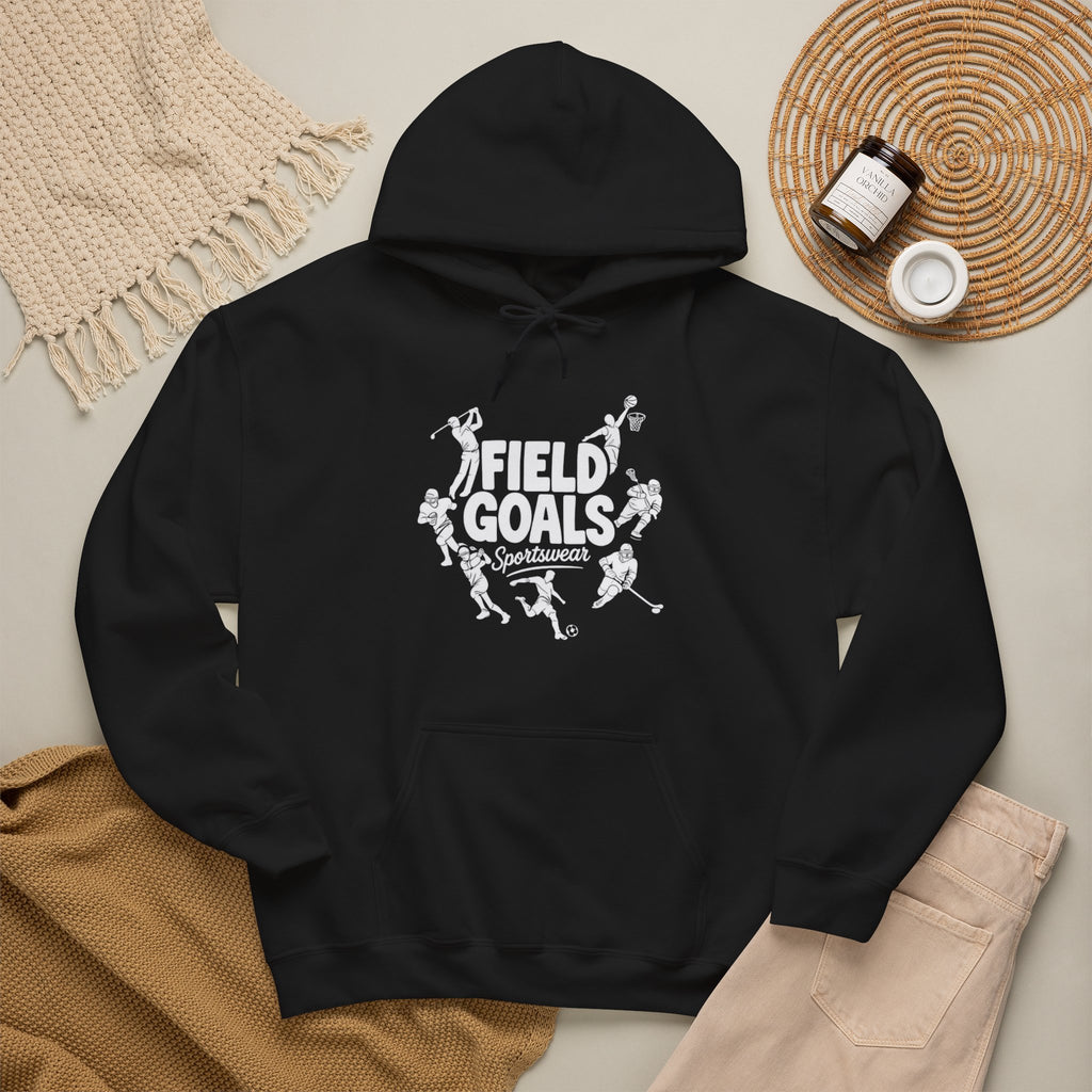 Field Goals Sportswear Hoodie – Players Silhouette Black Pullover