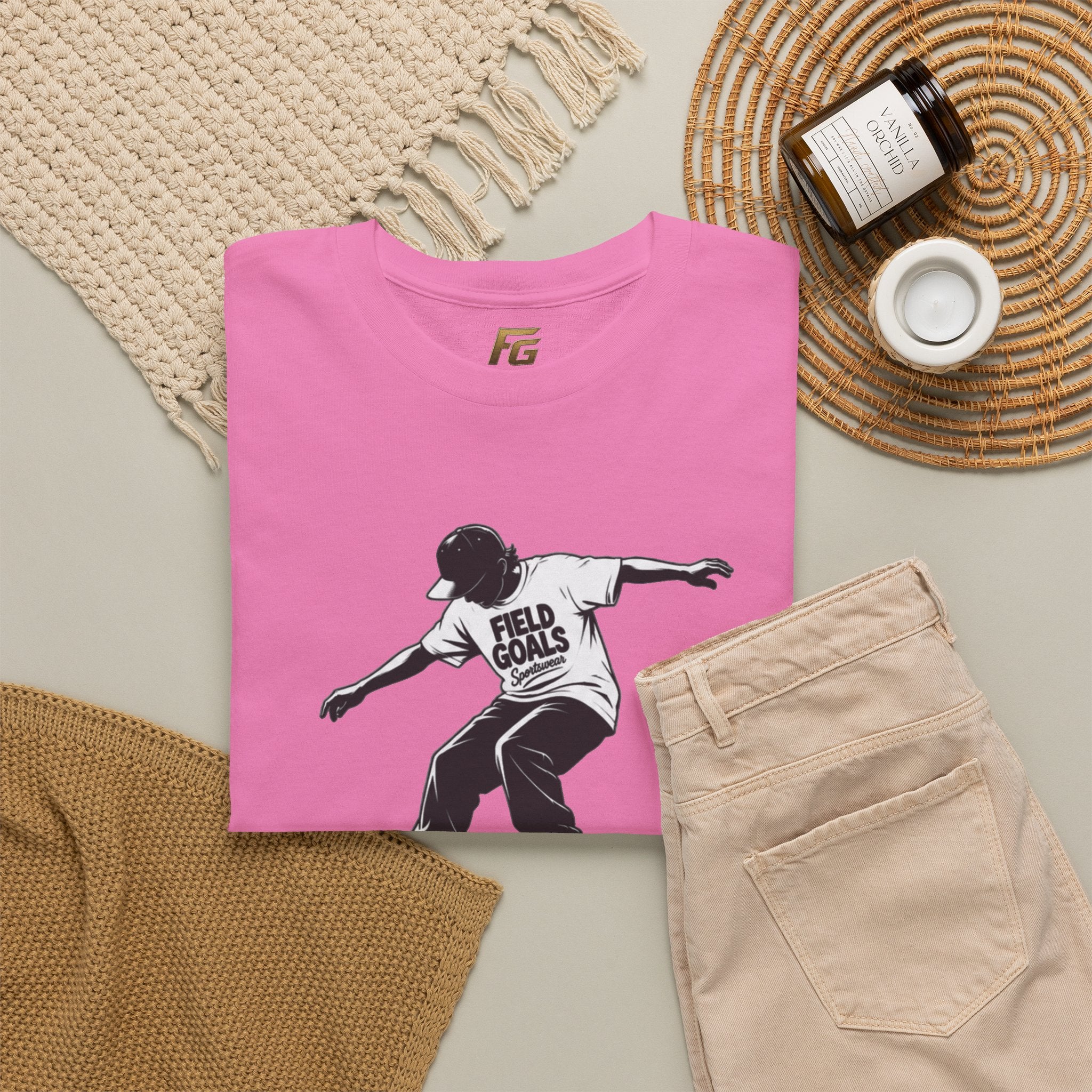 Field Goals Sportswear Skateboard Rail Grind Tee — Black Skate Silhouette Shirt