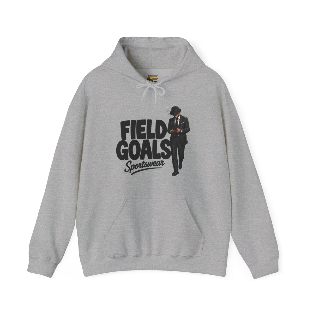 Field Goals Sportswear Hoodie — Retro Gentleman White Pullover