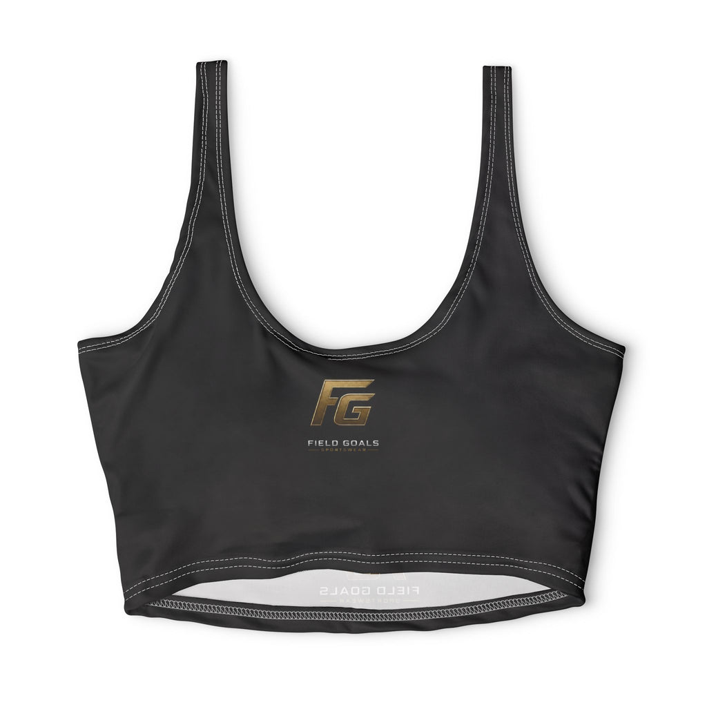 Field Goals Sports Bra — “Different Goals. Same Mindset.” Crop Top
