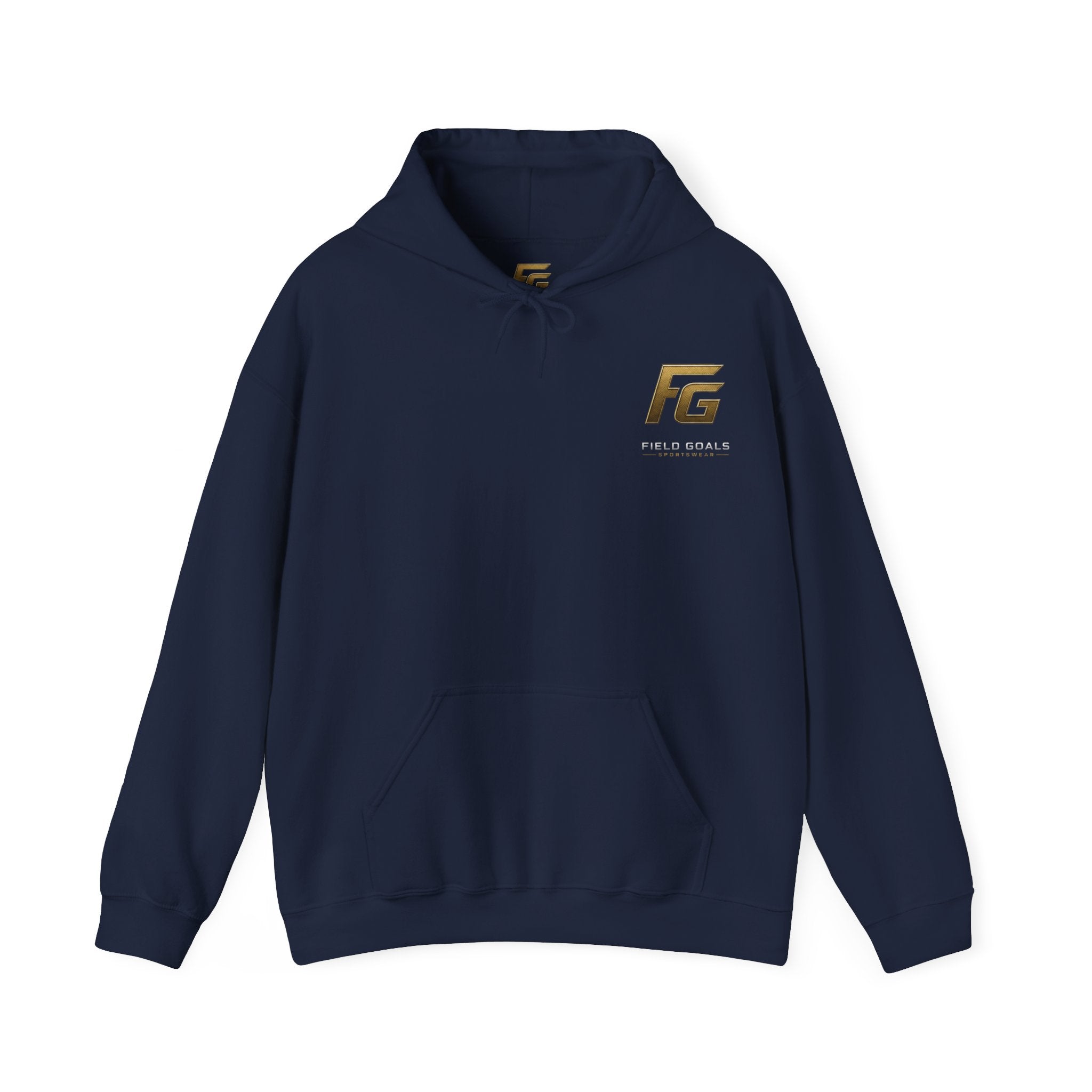 Field Goals Hoodie — Gold Logo Sportswear Pullover