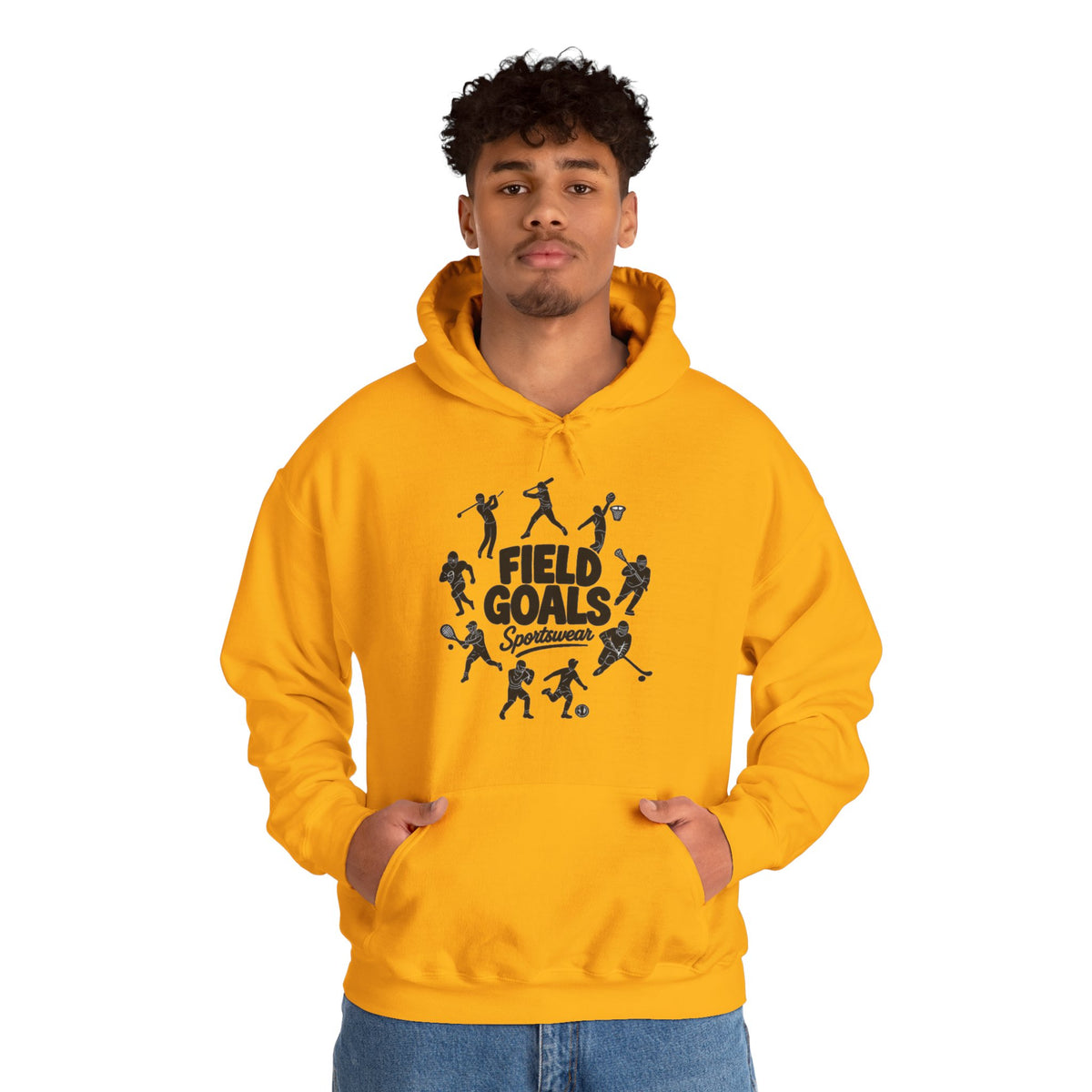 Field Goals Hoodie — Graphic Players White Pullover
