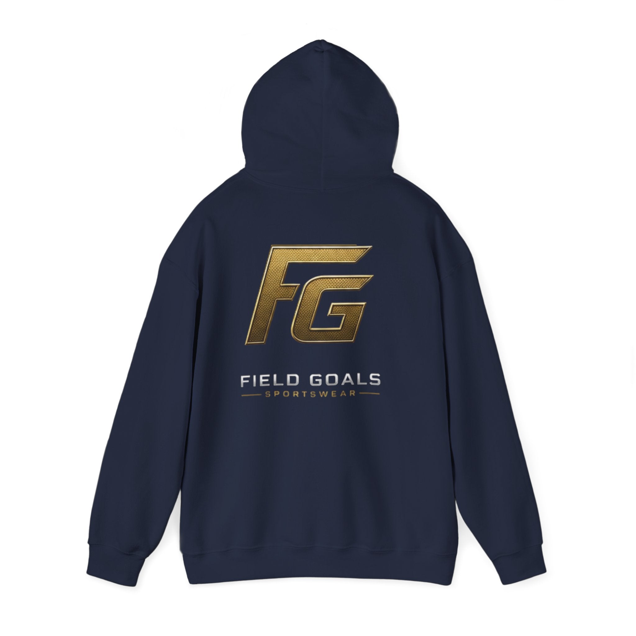 Field Goals Hoodie — Gold Logo Sportswear Pullover