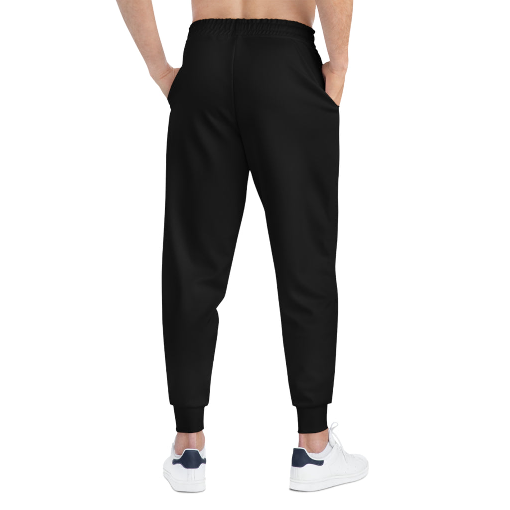 FG Gold Logo Athletic Joggers — Black Performance Sweatpants