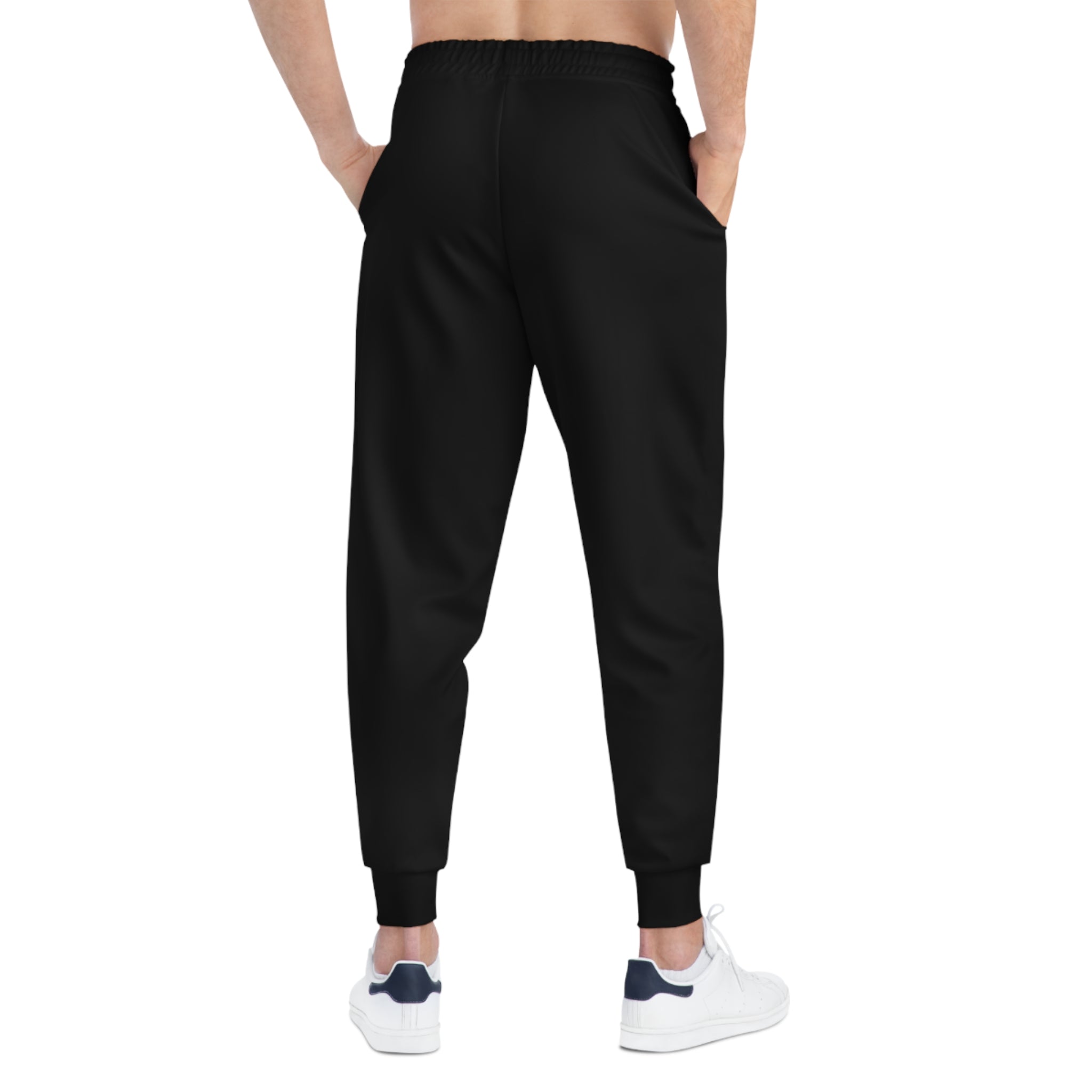 FG Gold Logo Athletic Joggers — Black Performance Sweatpants