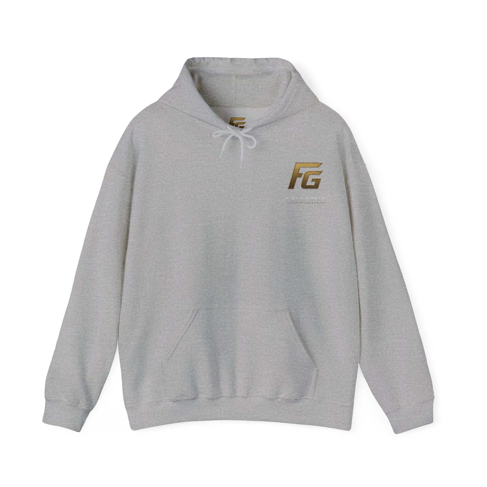 Field Goals Hoodie — Gold Logo Sportswear Pullover