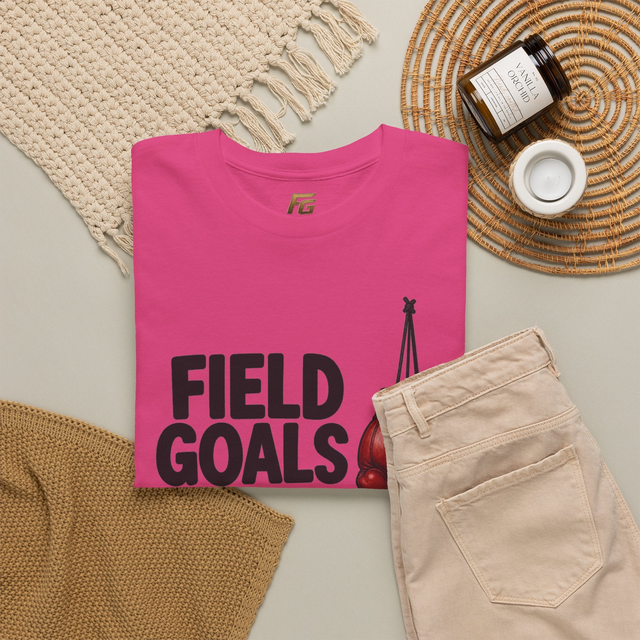 Field Goals Boxing Tee — 'Field Goals Sportswear' Graphic T-Shirt