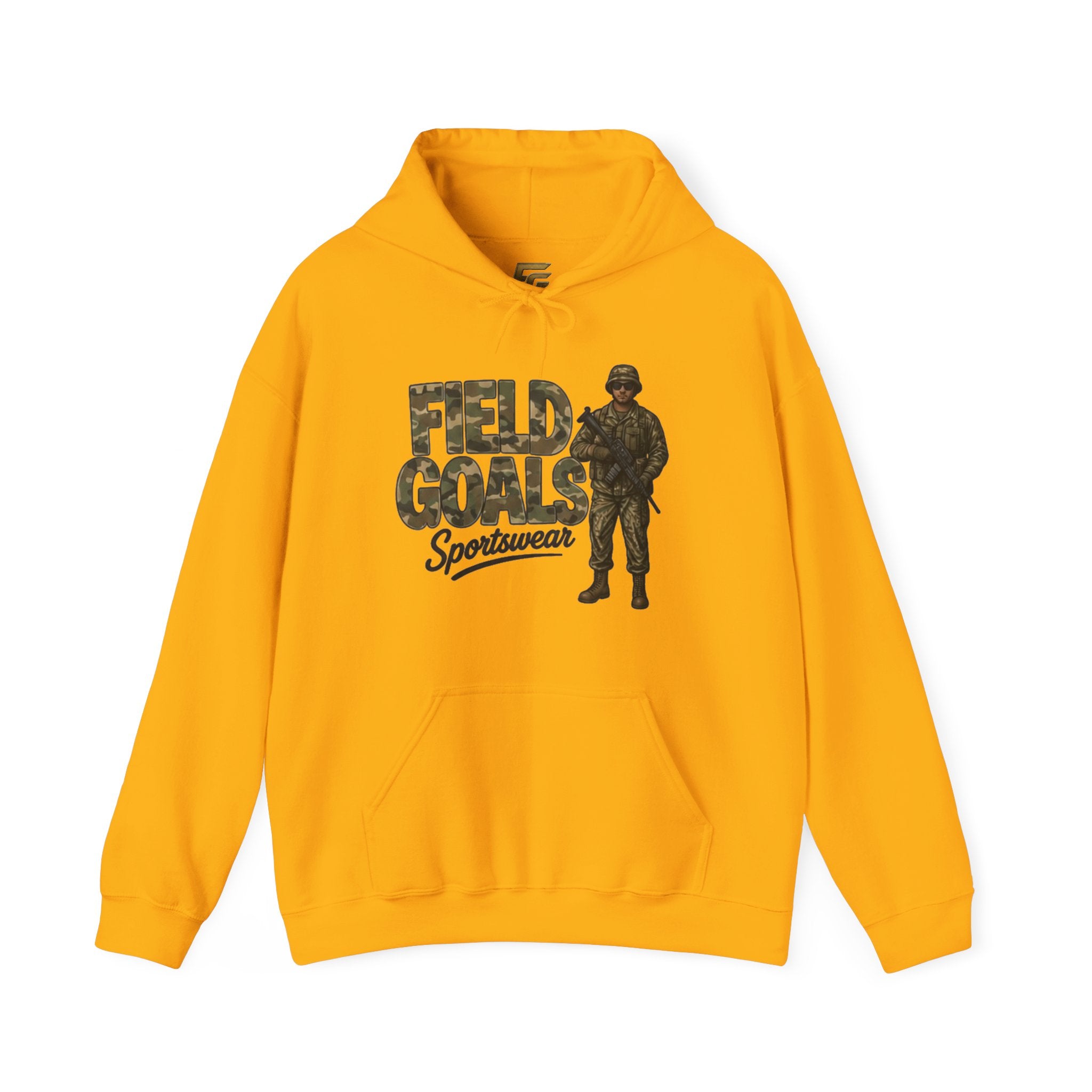 Field Goals Sportswear Camo Soldier Hoodie — Army Graphic Pullover