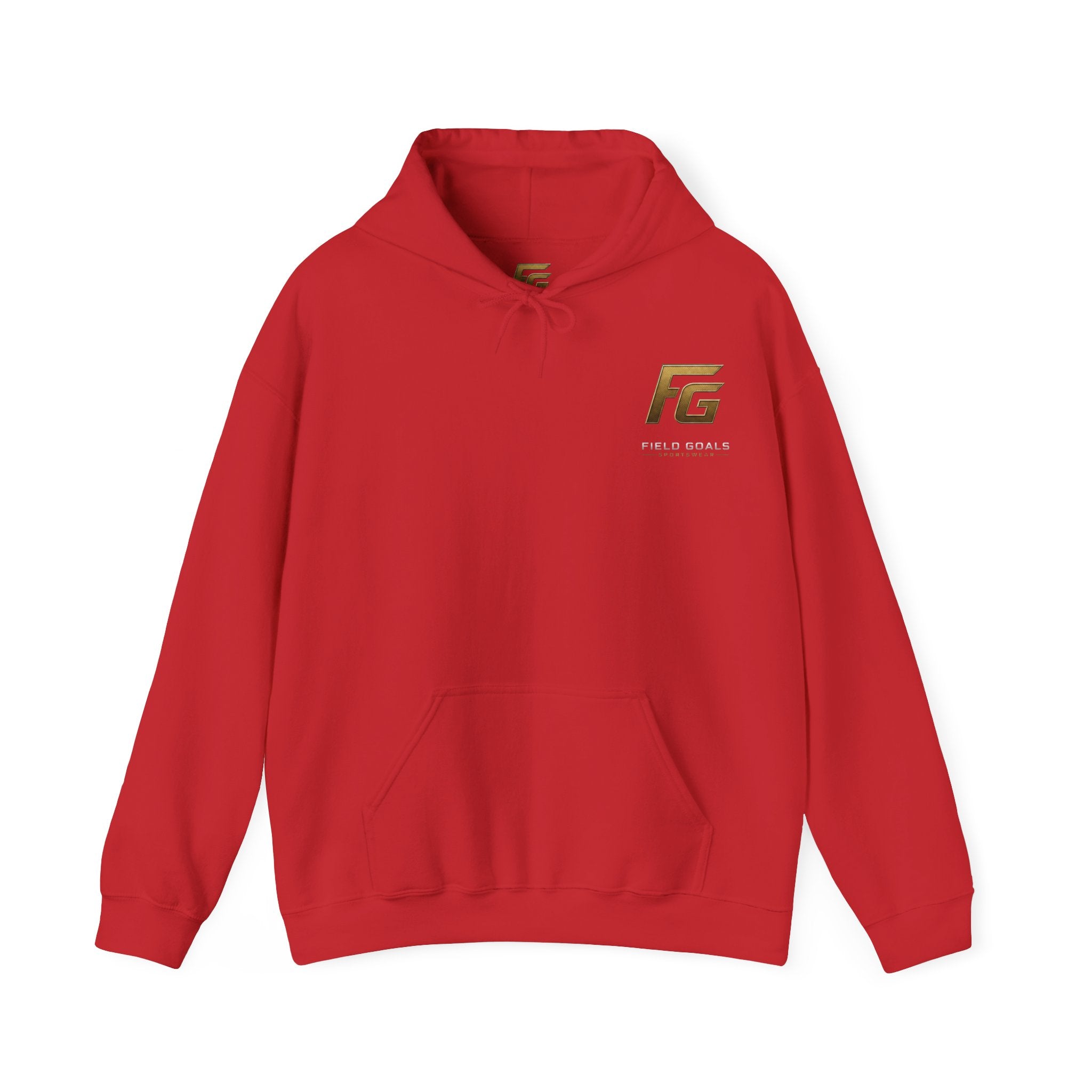 Field Goals Hoodie — Gold Logo Sportswear Pullover
