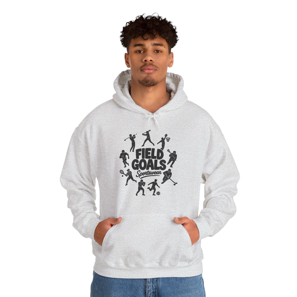 Field Goals Hoodie — Graphic Players White Pullover