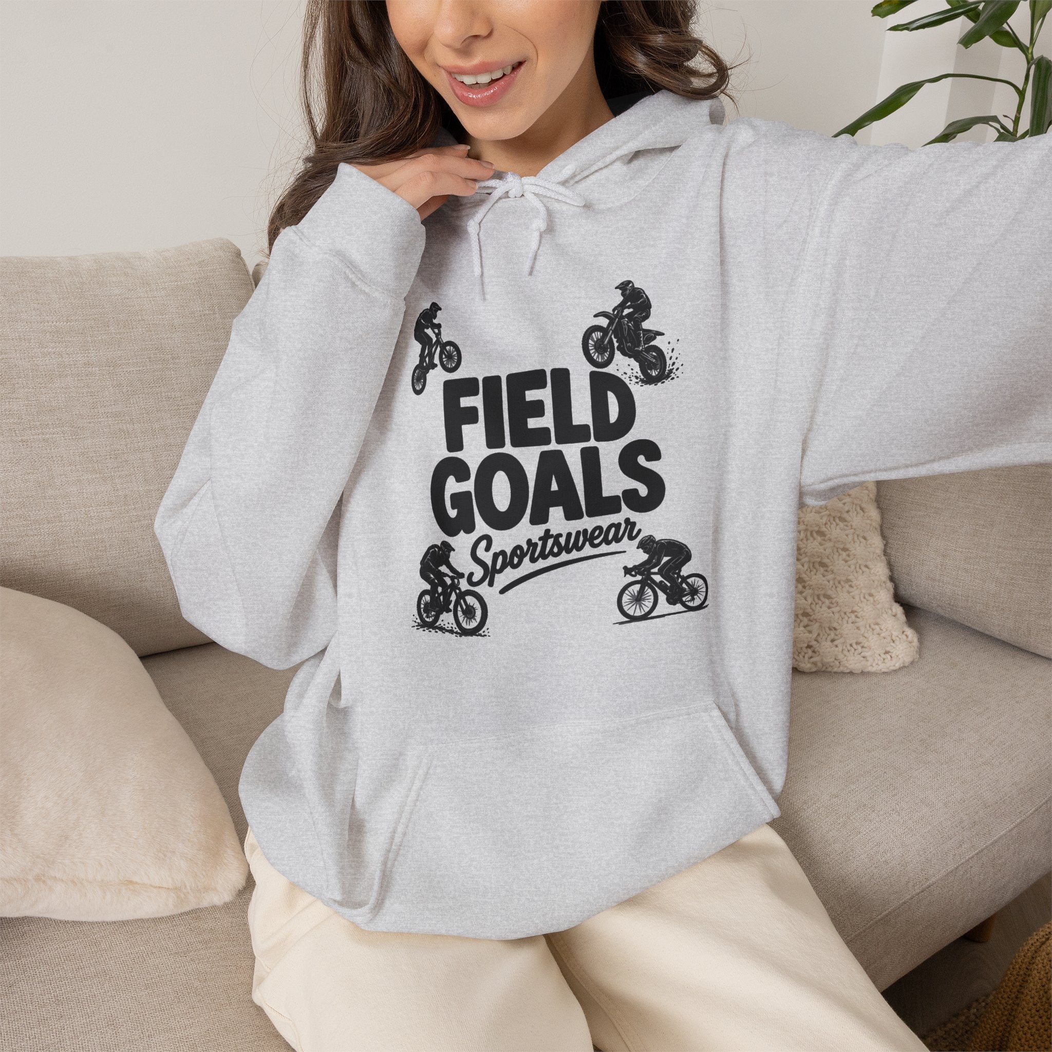 Field Goals Sportswear Hoodie – Bike Rider Sweatshirt