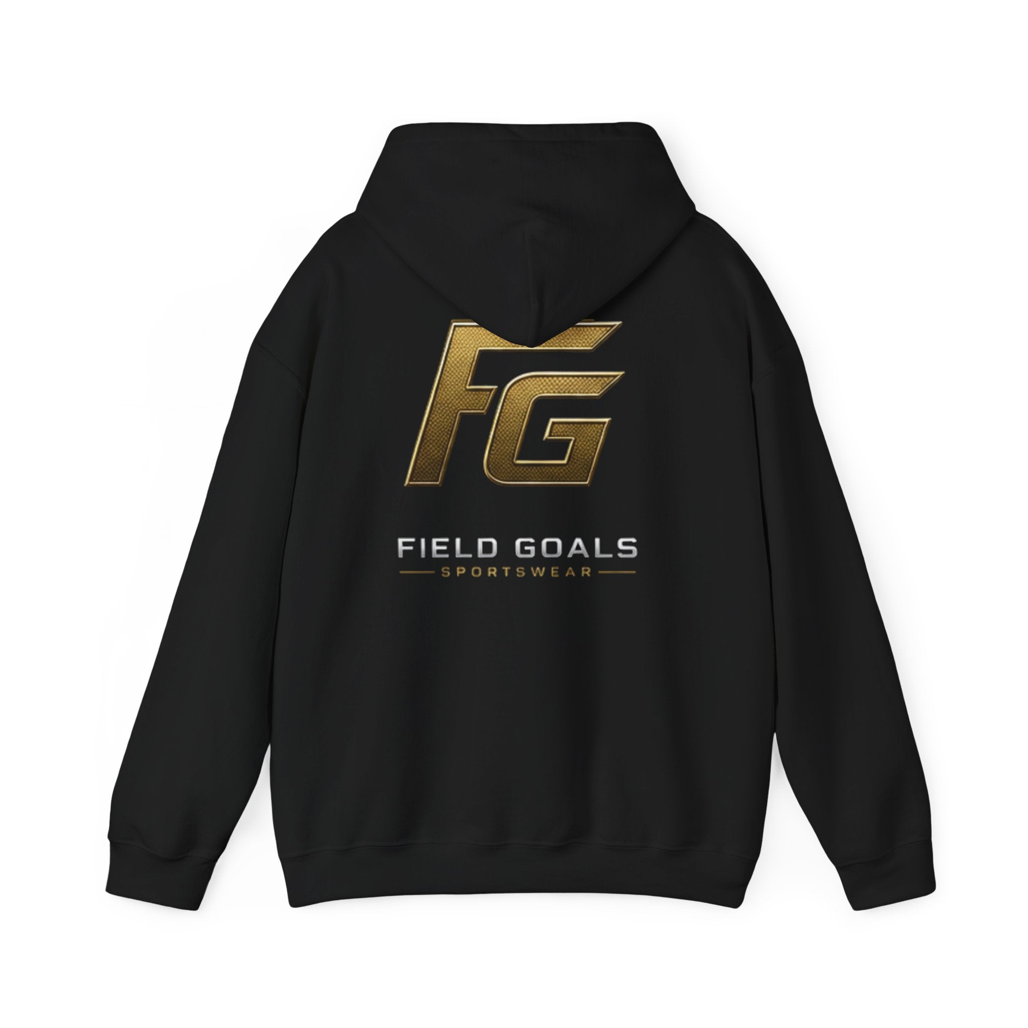 Field Goals Hoodie — Gold Logo Sportswear Pullover