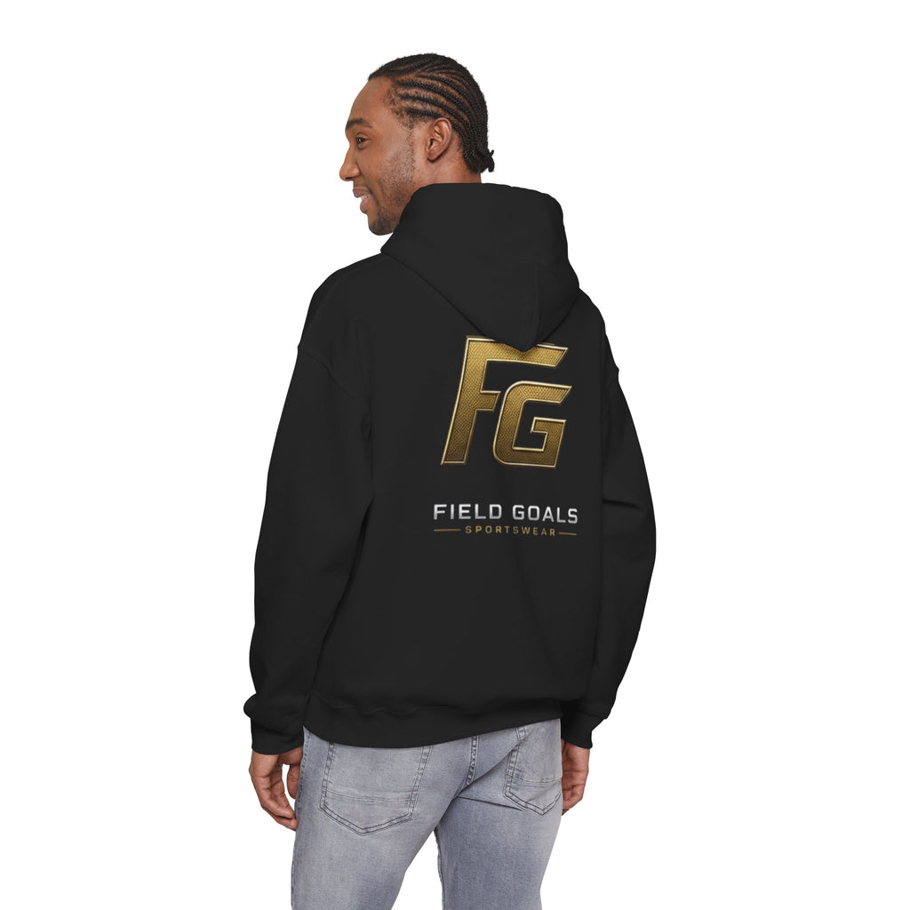 Field Goals Hoodie — Gold Logo Sportswear Pullover