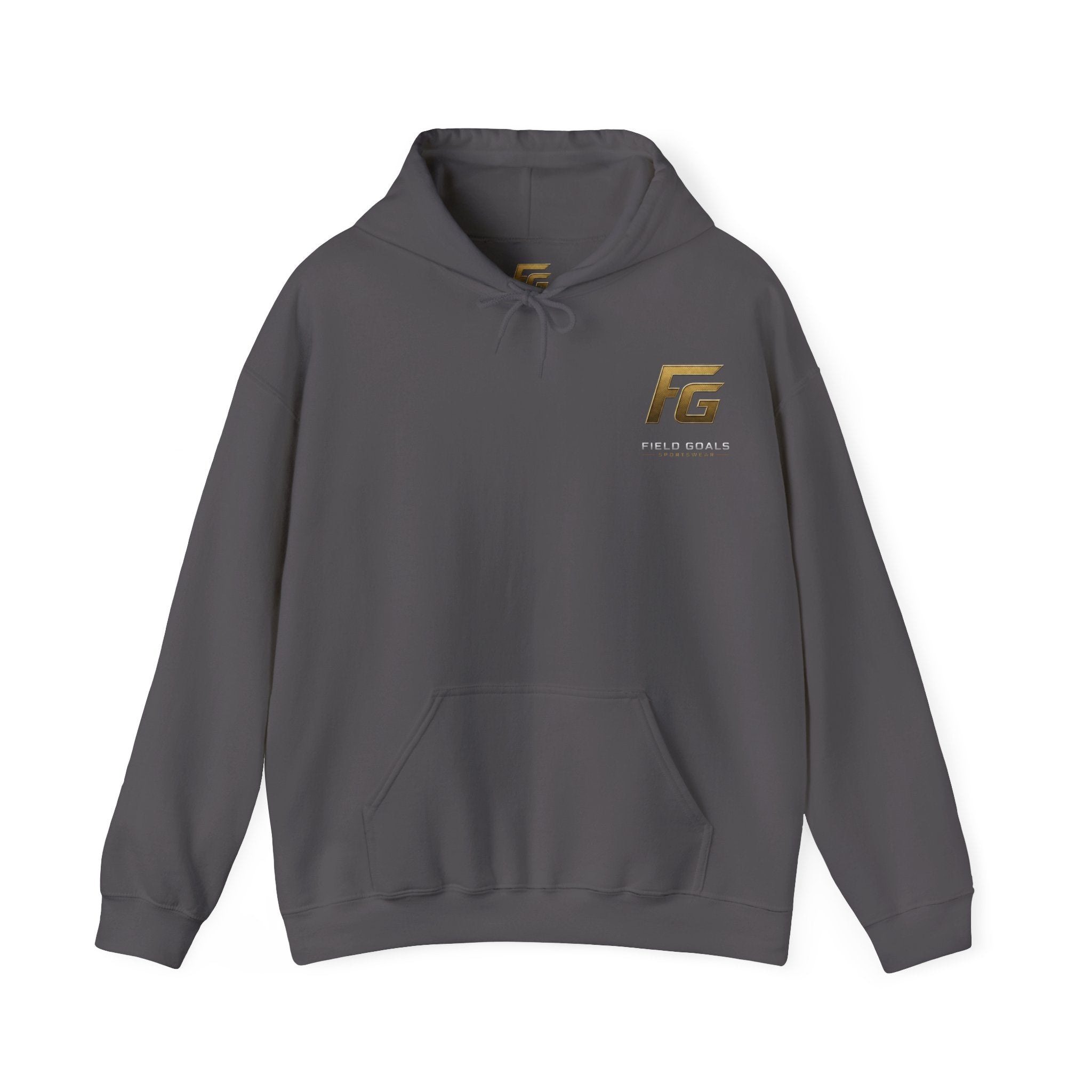 Field Goals Hoodie — Gold Logo Sportswear Pullover